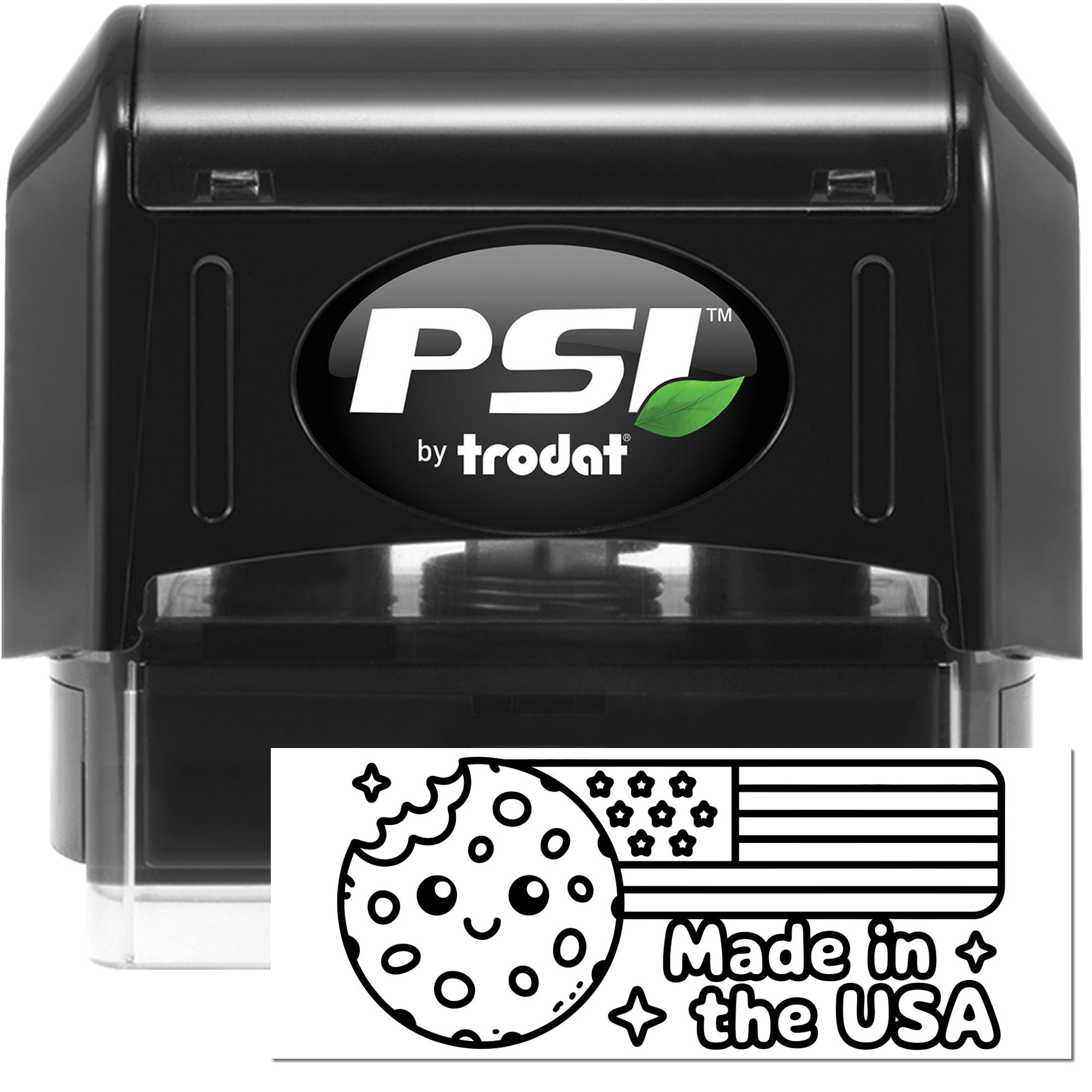 Cosmic Americana Cookie Package Labeling Pre-Inked Stamp
