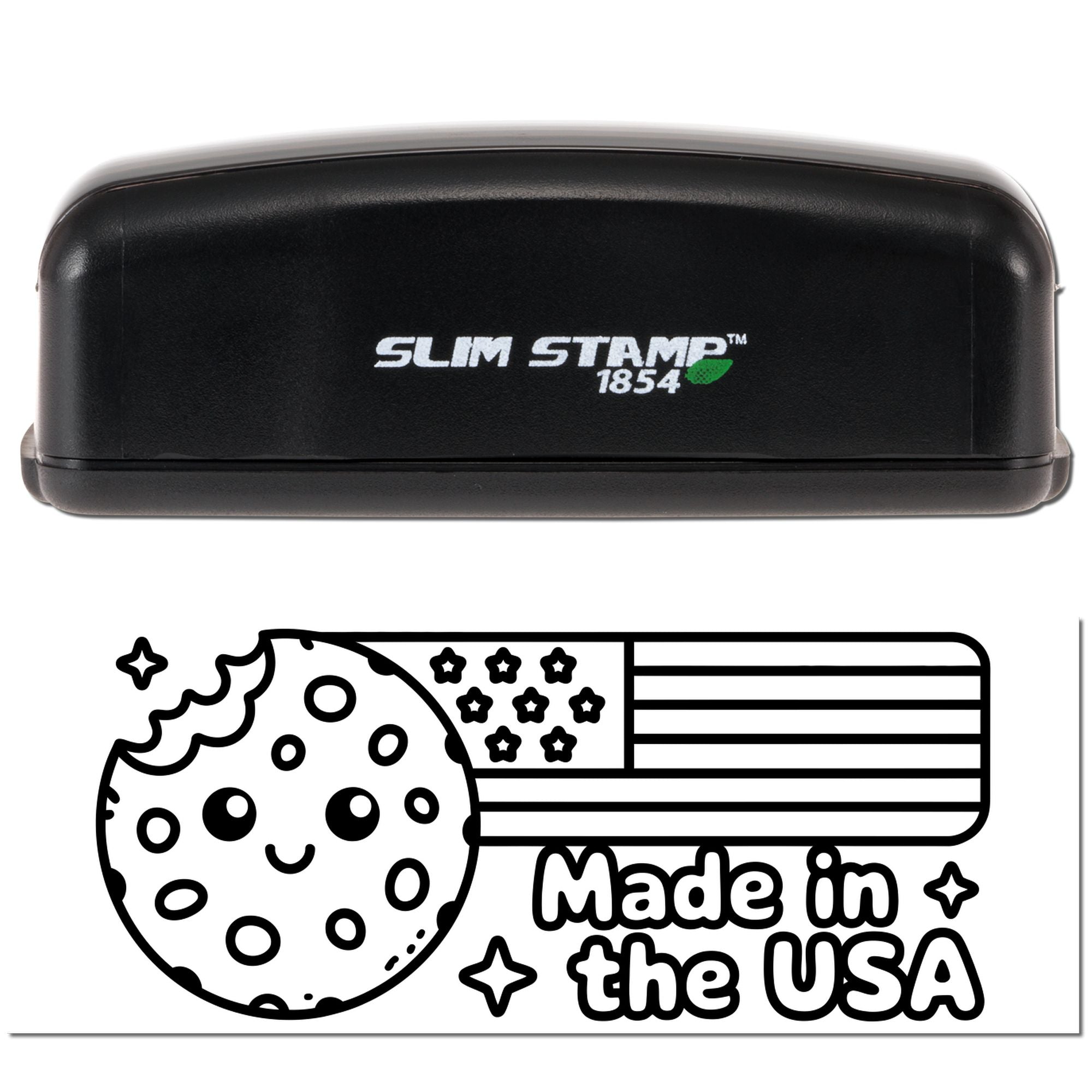 Cosmic Americana Cookie Branding Slim Pre-Inked Stamp
