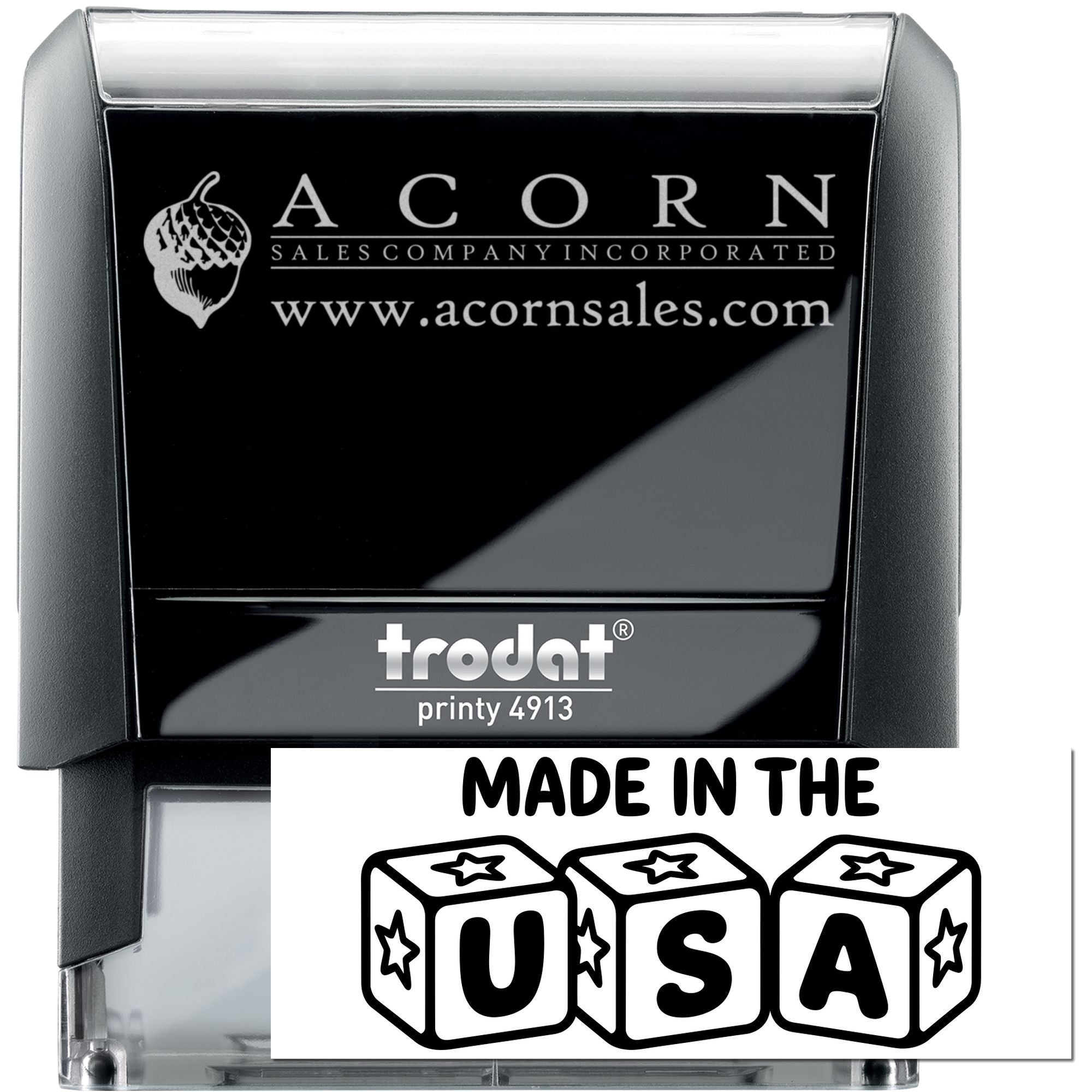 Block Trio Labeling Compliance Self-Inking Stamp