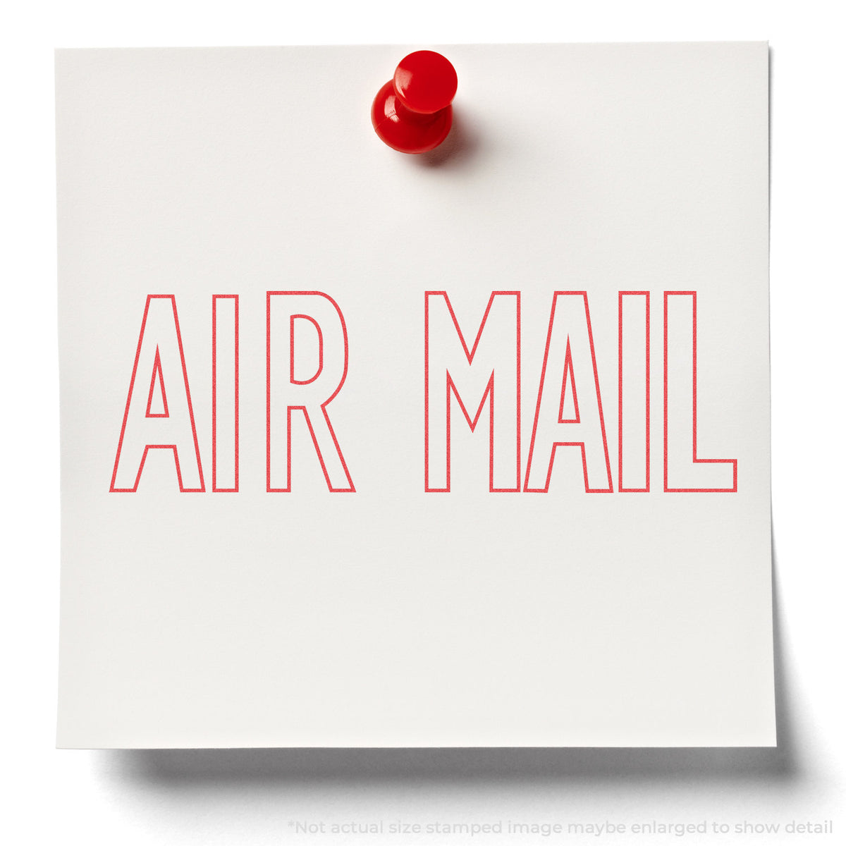 "Air mail" stamp impression on light paper stock, Air Mail Envelope Stamp