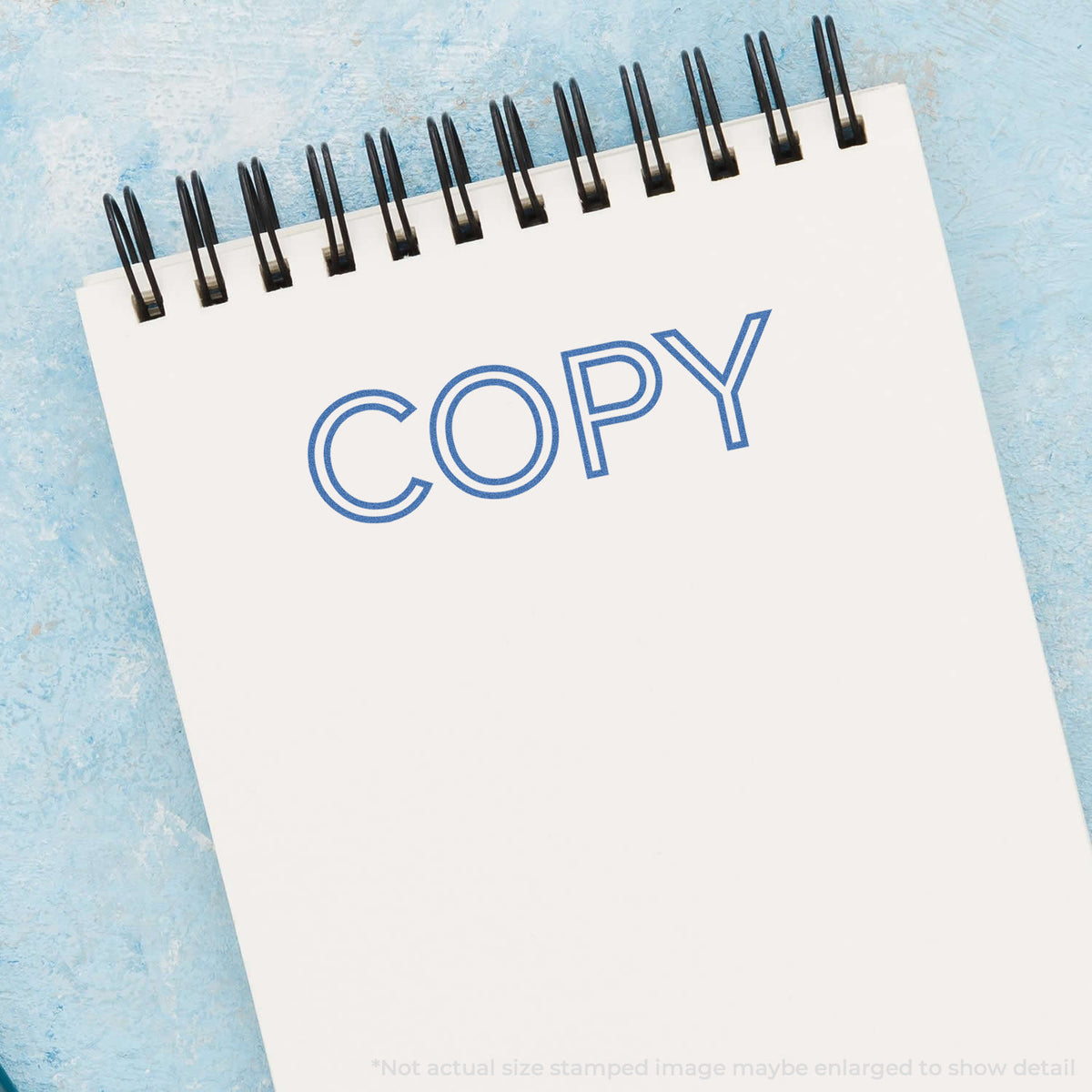 "Copy" mark stamped for document handling, Xstamper 1006 stamp