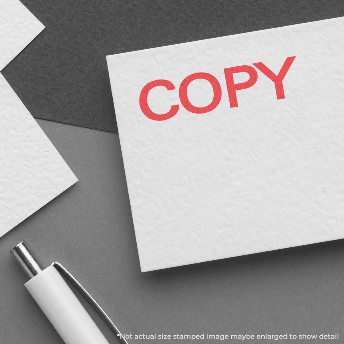 "Copy" imprint used to flag items for handling, Bold Red Copy Stamp