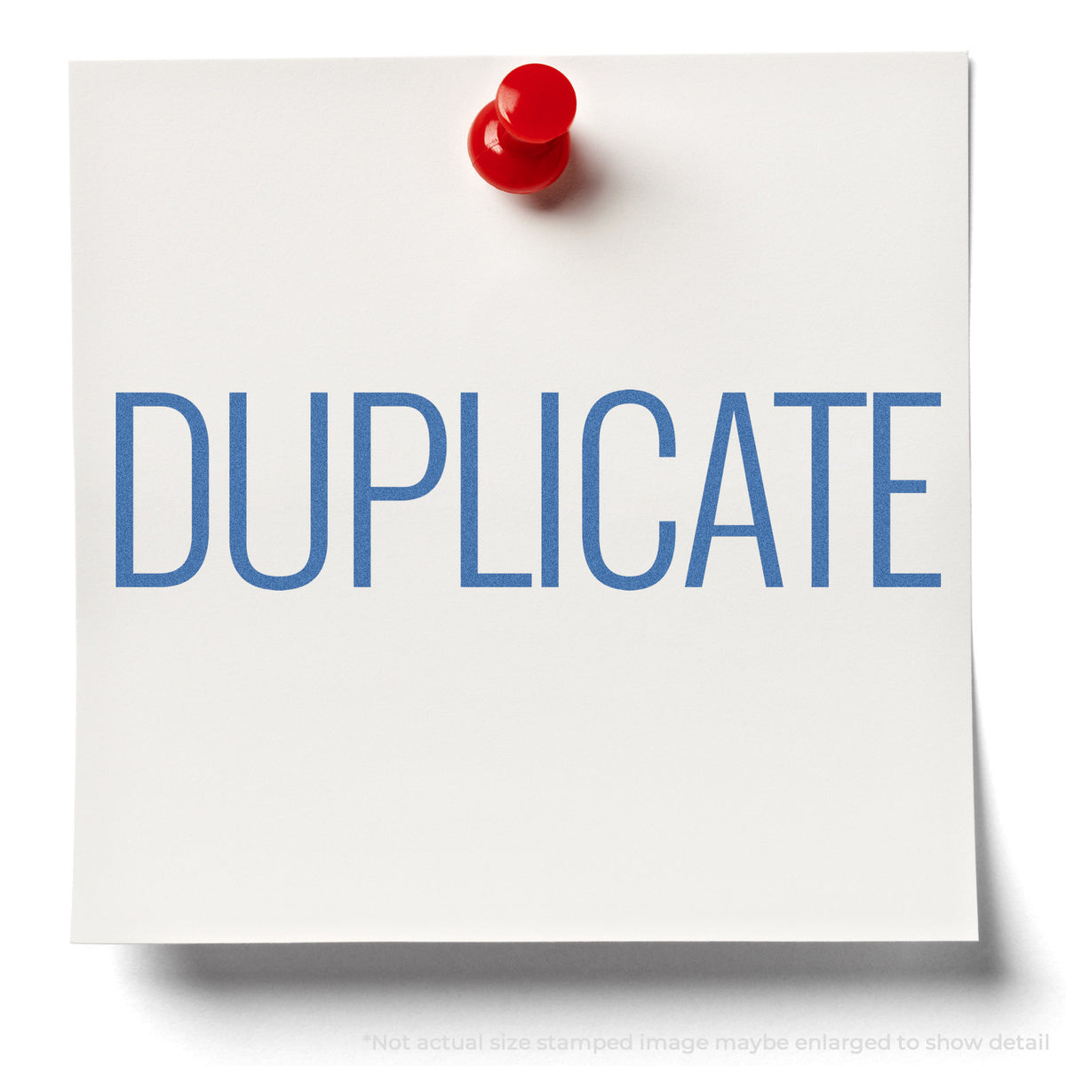 "Duplicate" stamp impression on light paper stock, Duplicate Stamp