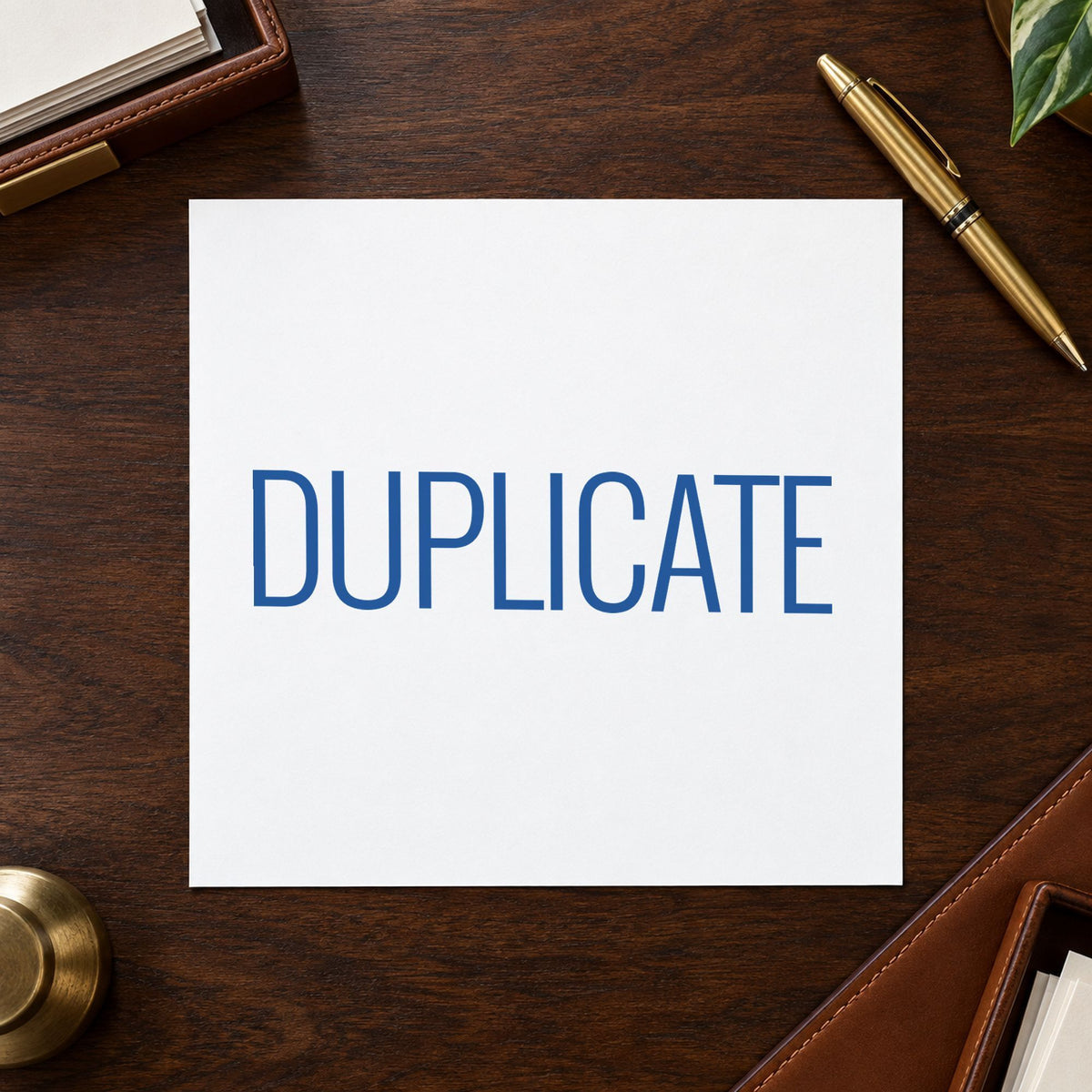 Crisp "Duplicate" imprint produced by the Duplicate Stamp