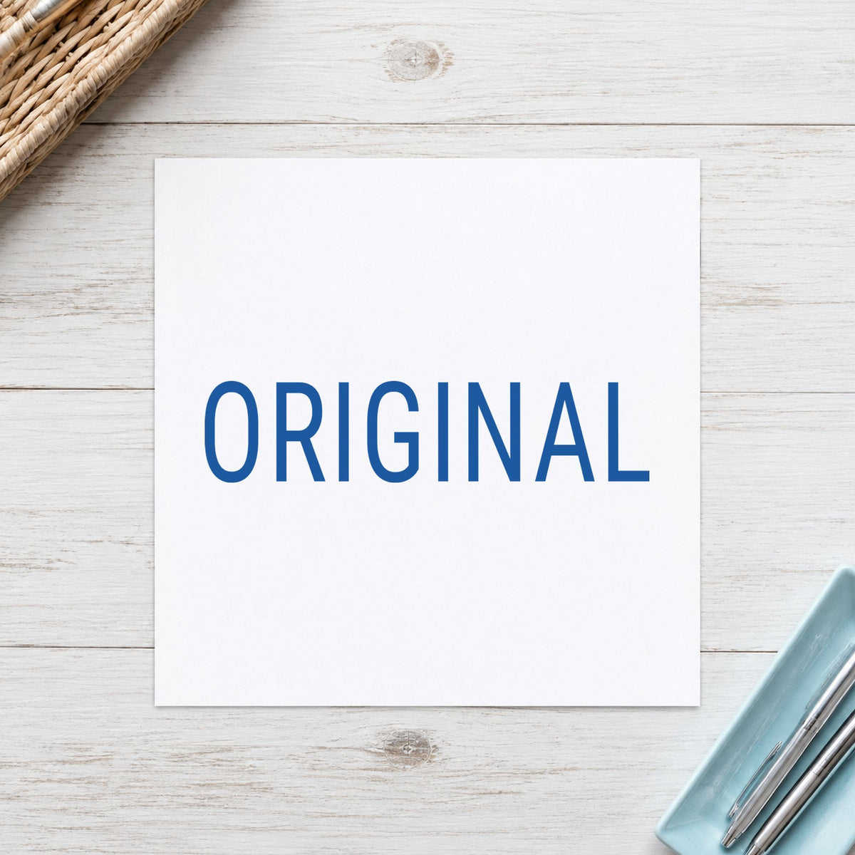 Original Document Stamp leaving a clean "Original" impression