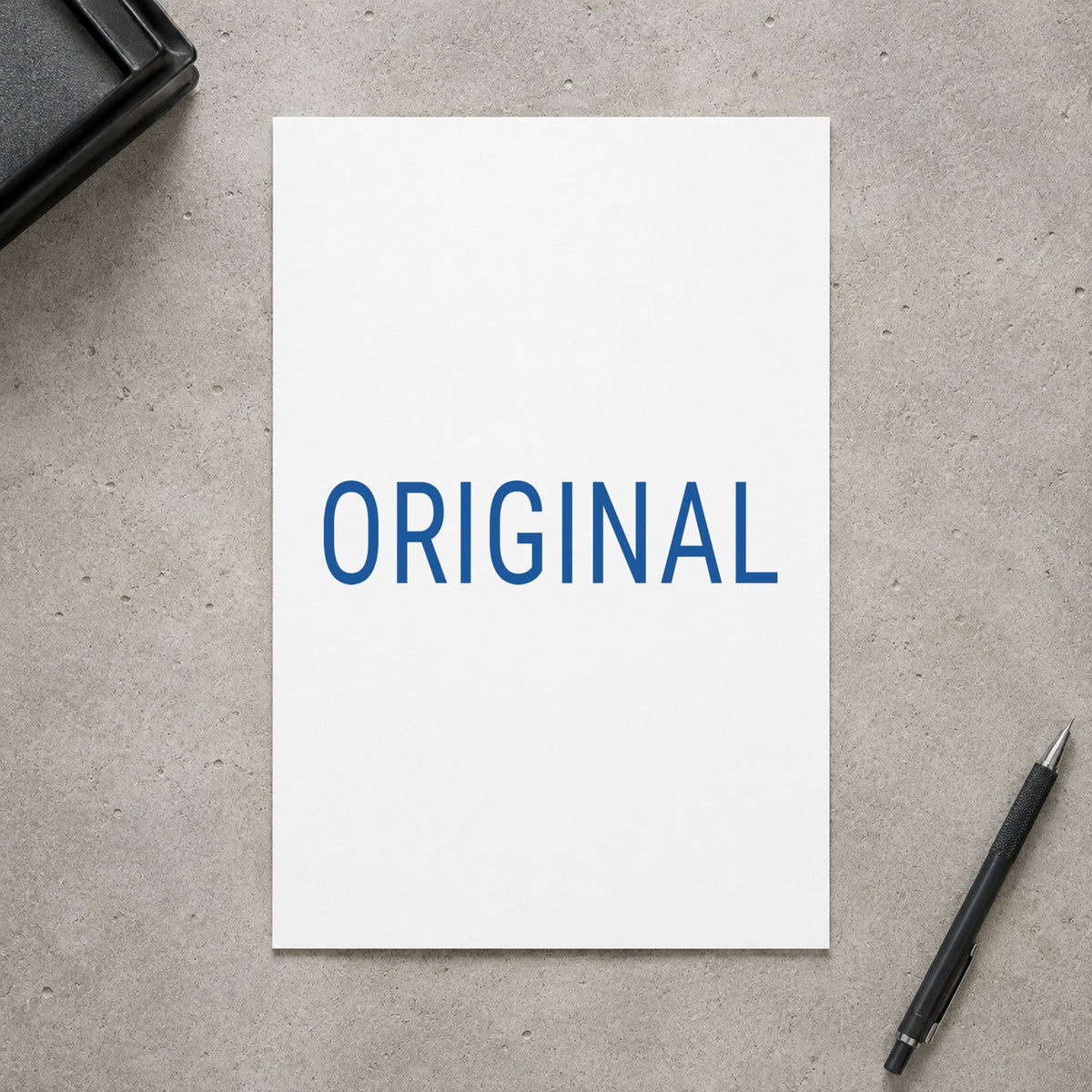 Marking a page "Original" with the Original Document Stamp