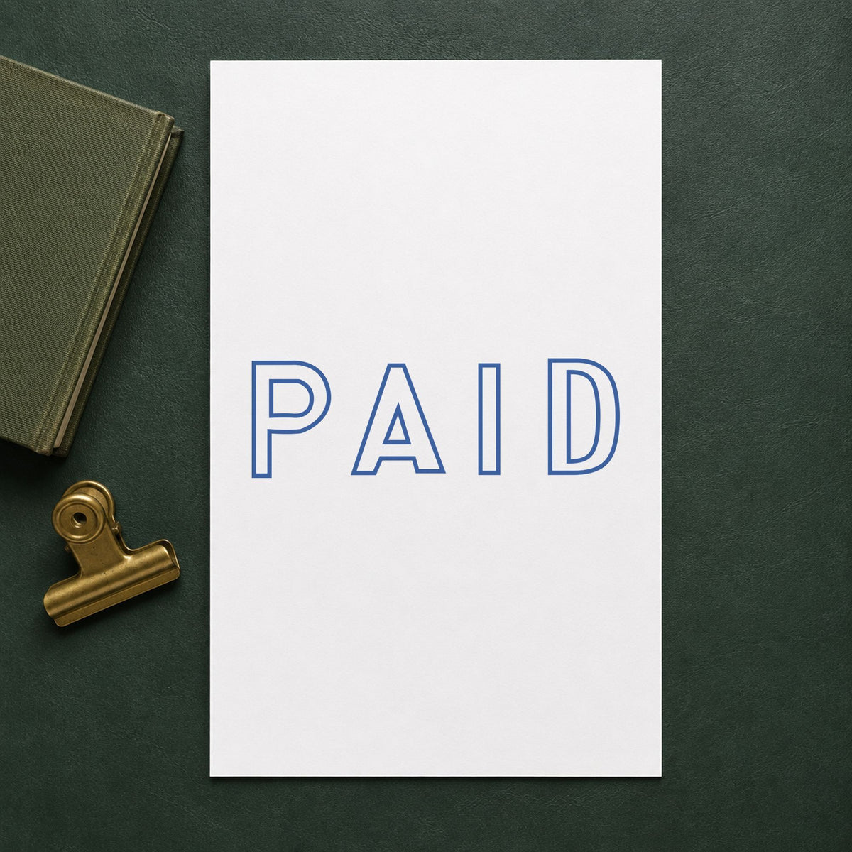 Crisp "Paid" imprint produced by the Small Paid Stamp