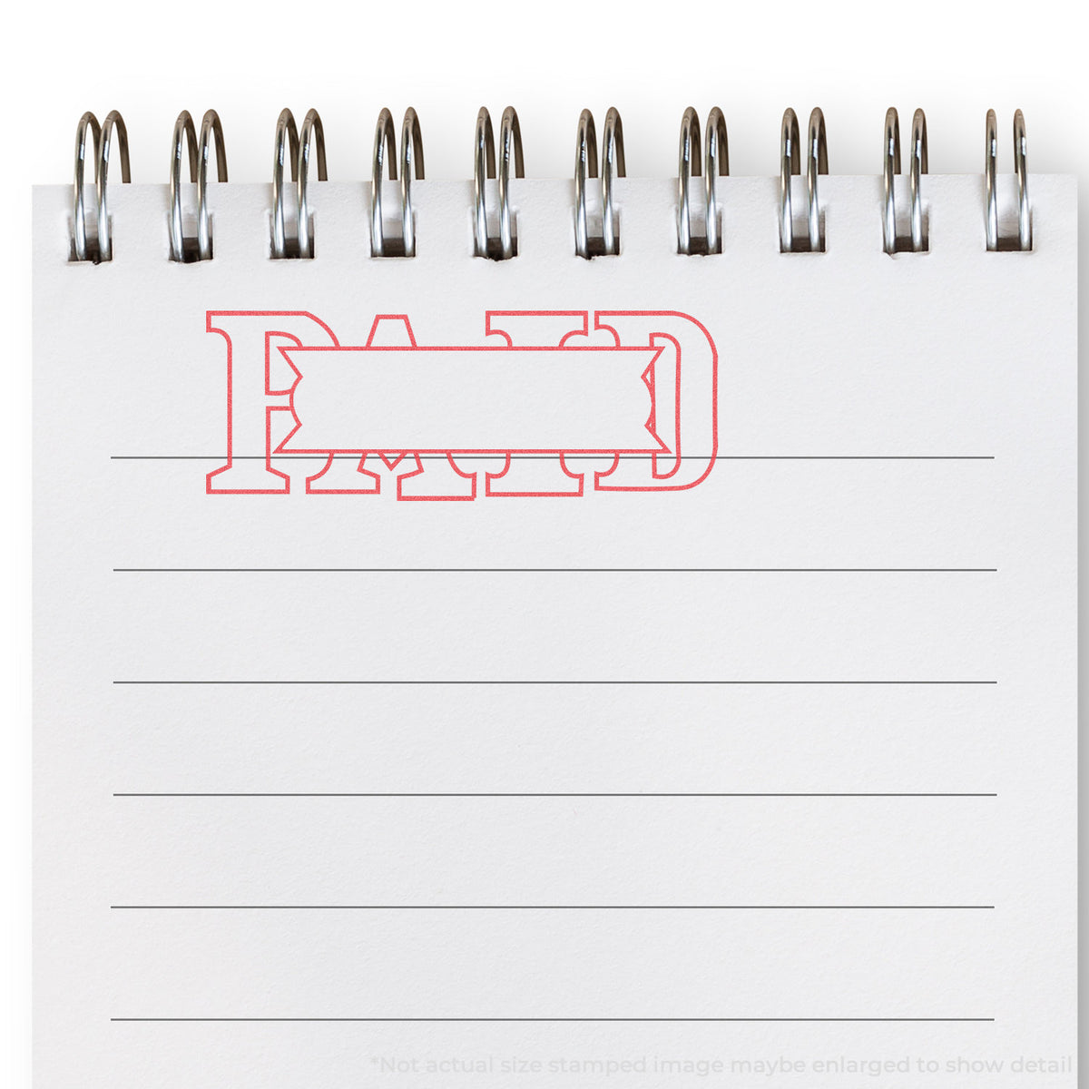 "Paid" mark stamped for document handling, Xstamper 1201 stamp