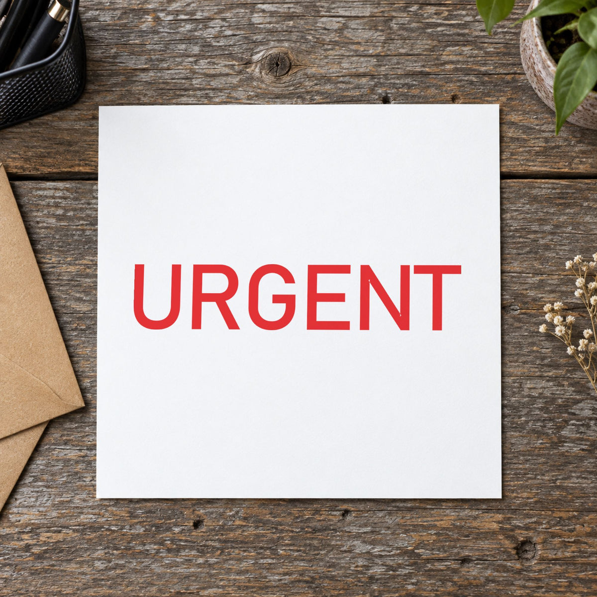 Marking a page "Urgent" with the Xstamper Urgent Document Stamp