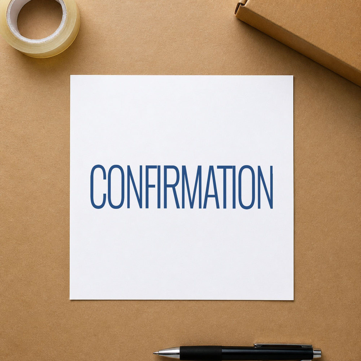 Marking a page "Confirmation" with the Confirmation Stamp