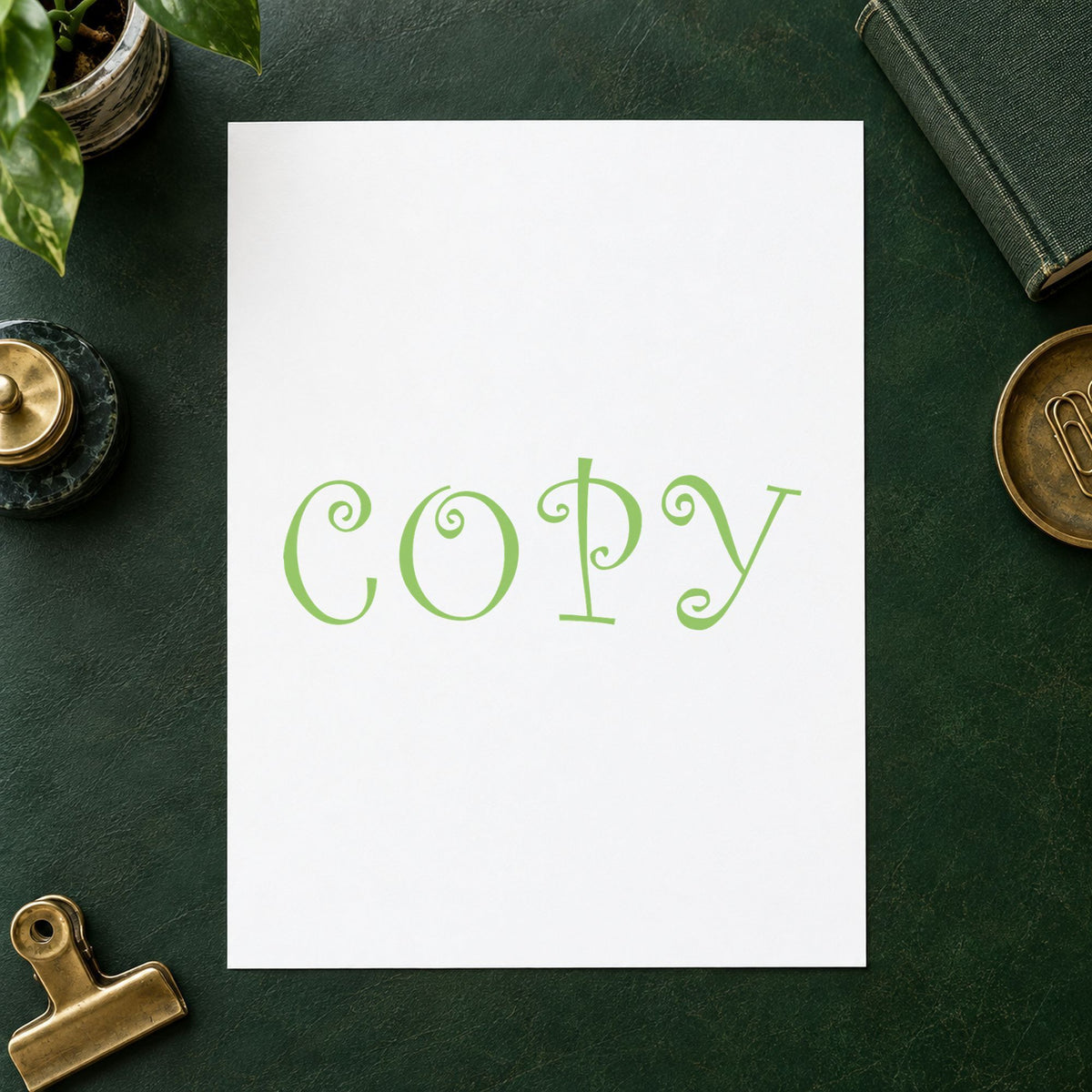"Copy" stamp impression made with pre-inked Xstamper 1817