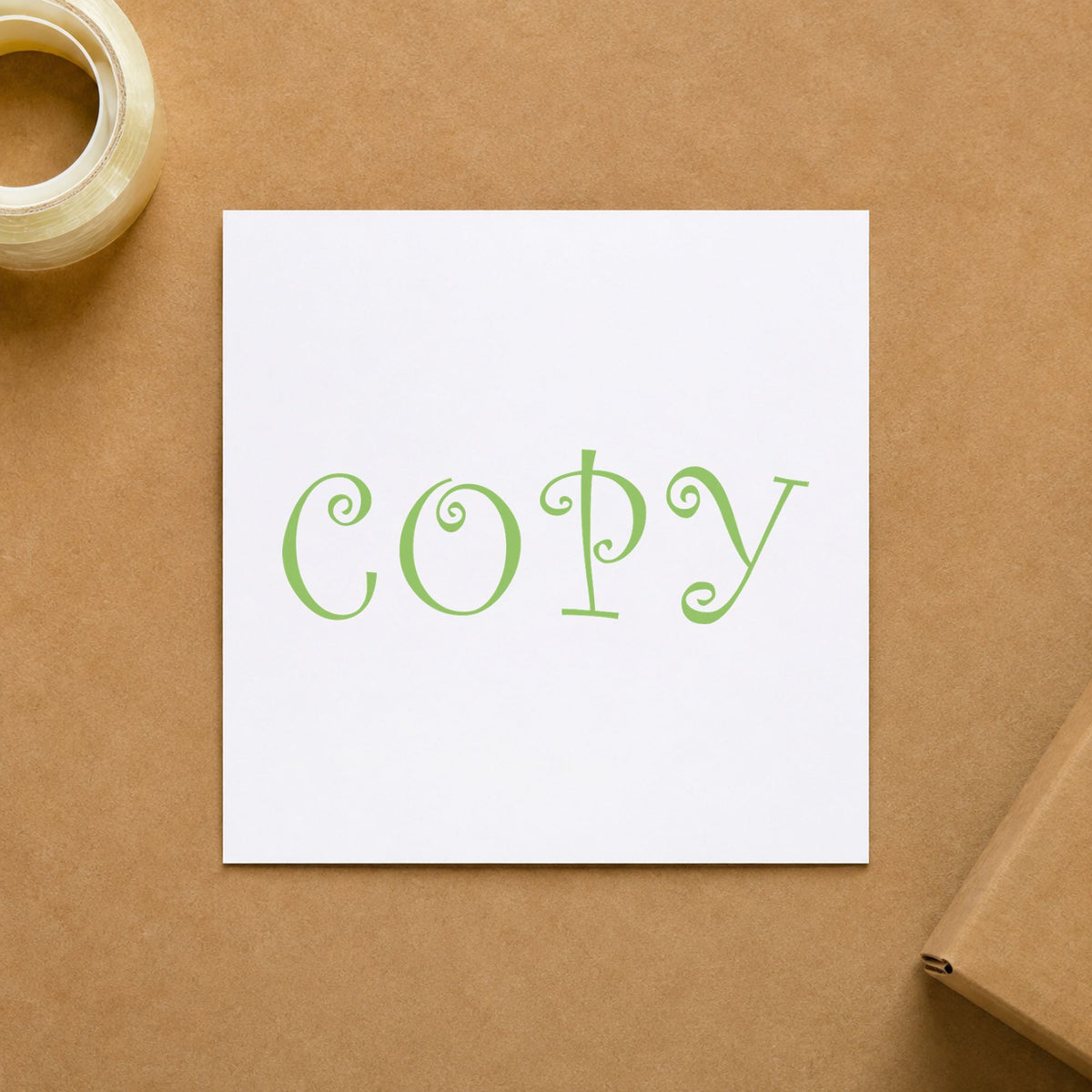"Copy" mark added to paperwork with a pre-inked Xstamper stamp