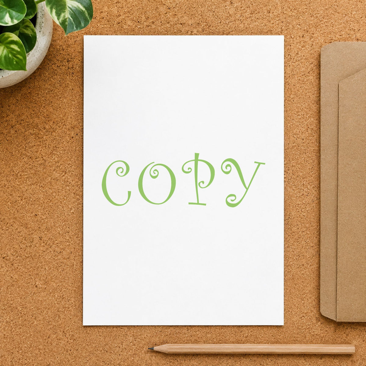 "Copy" stamp mark in everyday office use, Xstamper 1817