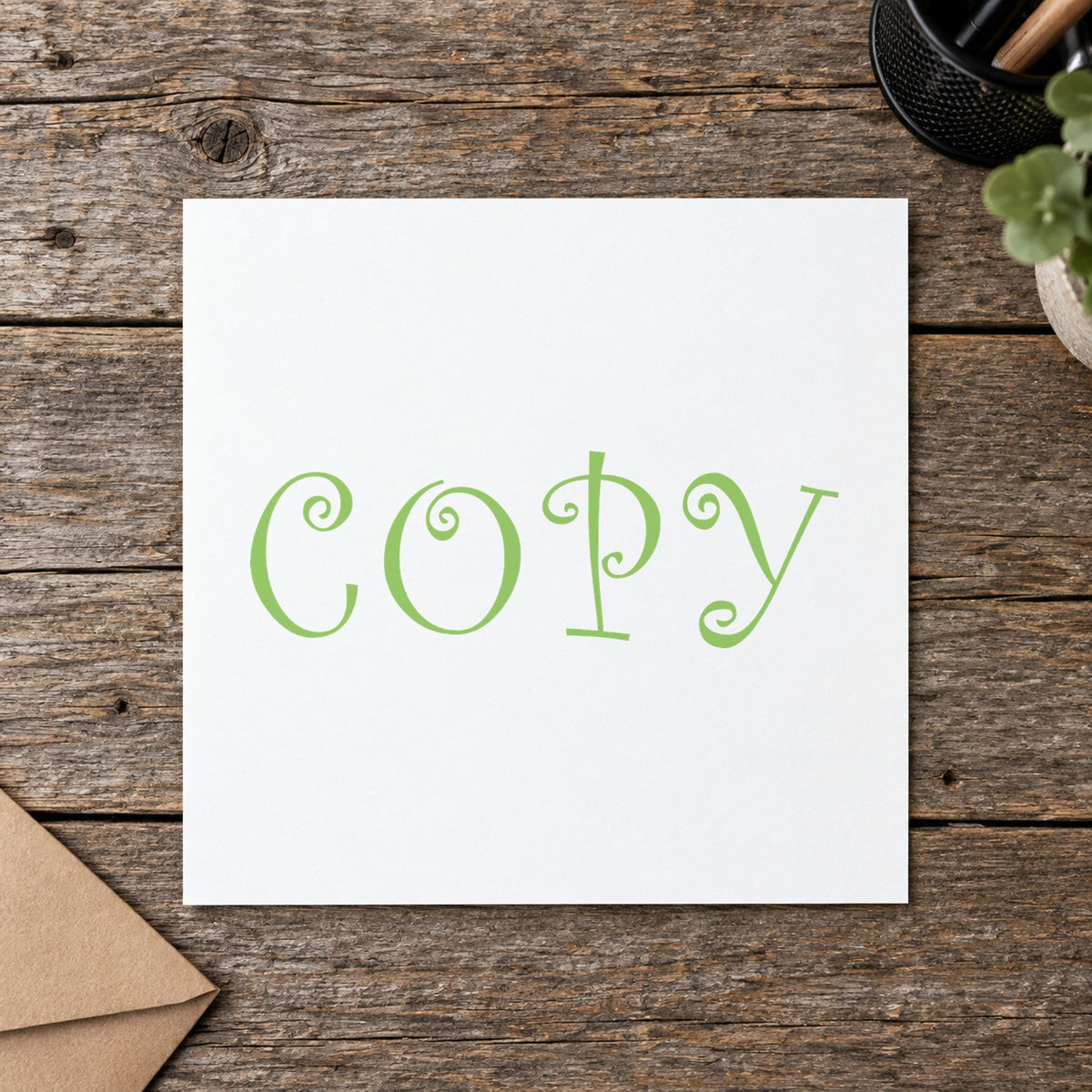 Marking a page "Copy" with the Green Copy Stamp