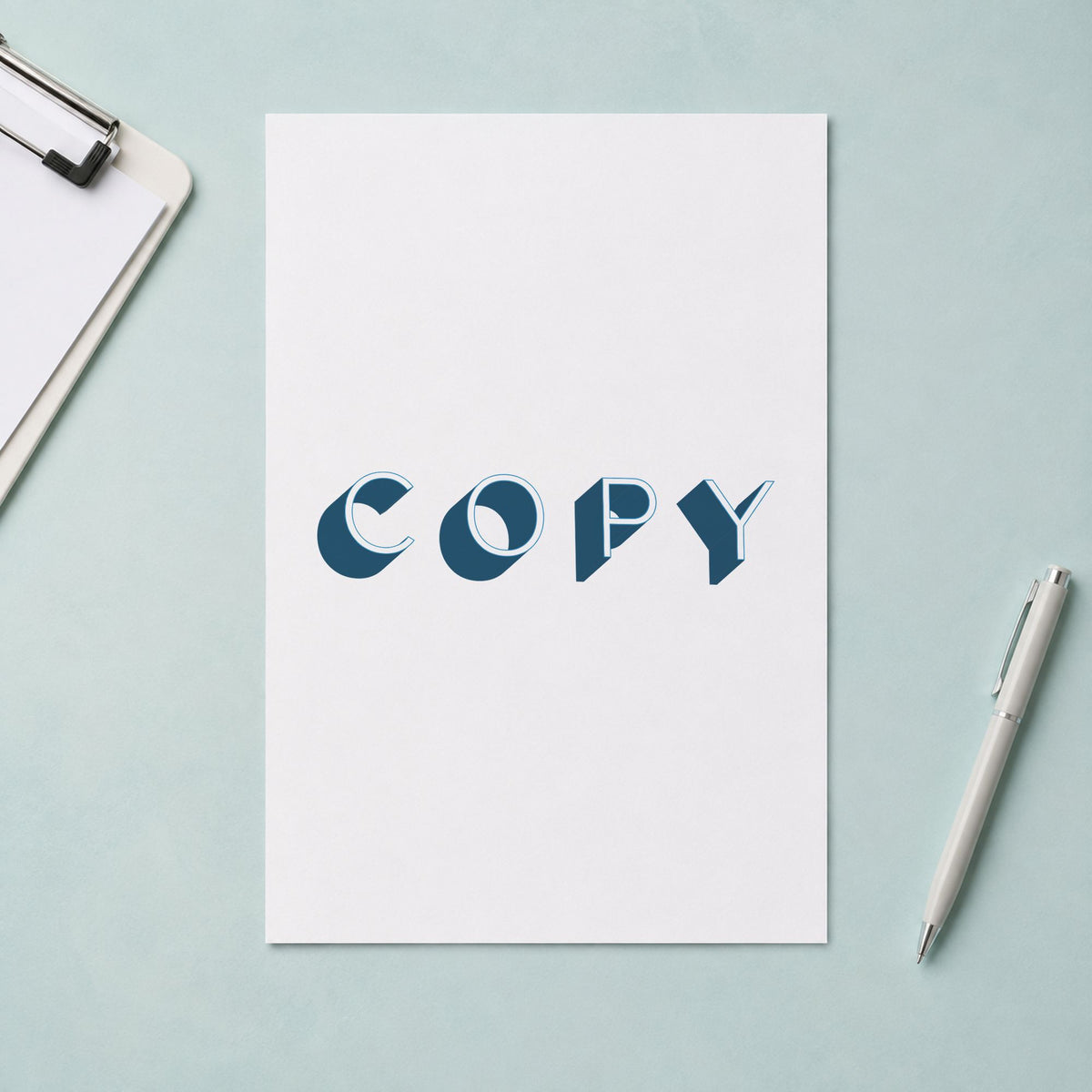 "Copy" mark added to paperwork with a pre-inked Xstamper stamp