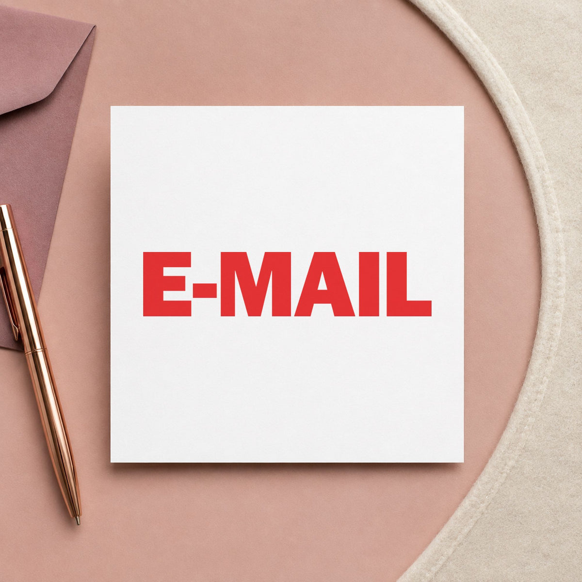 "E-mail" imprint stamped on a document with the E-Mail Office Stamp