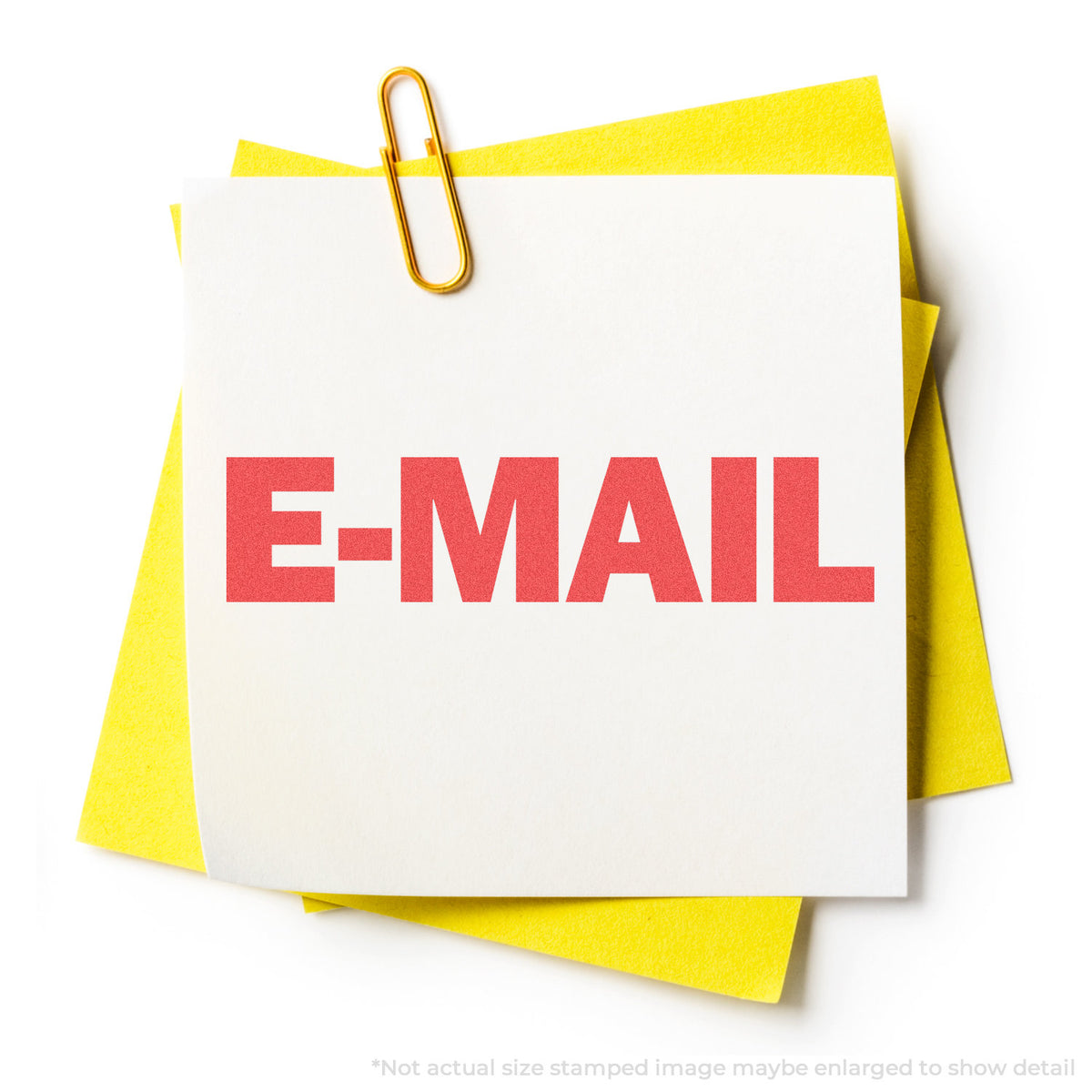 "E-mail" stamp impression on light paper stock, E-Mail Office Stamp