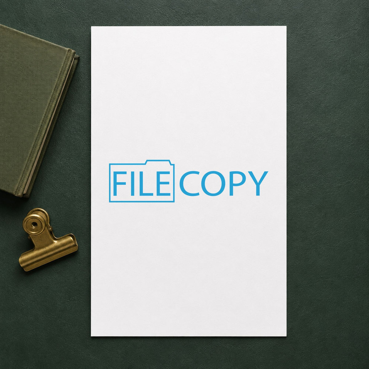 "File copy" mark added to paperwork with a pre-inked Xstamper stamp