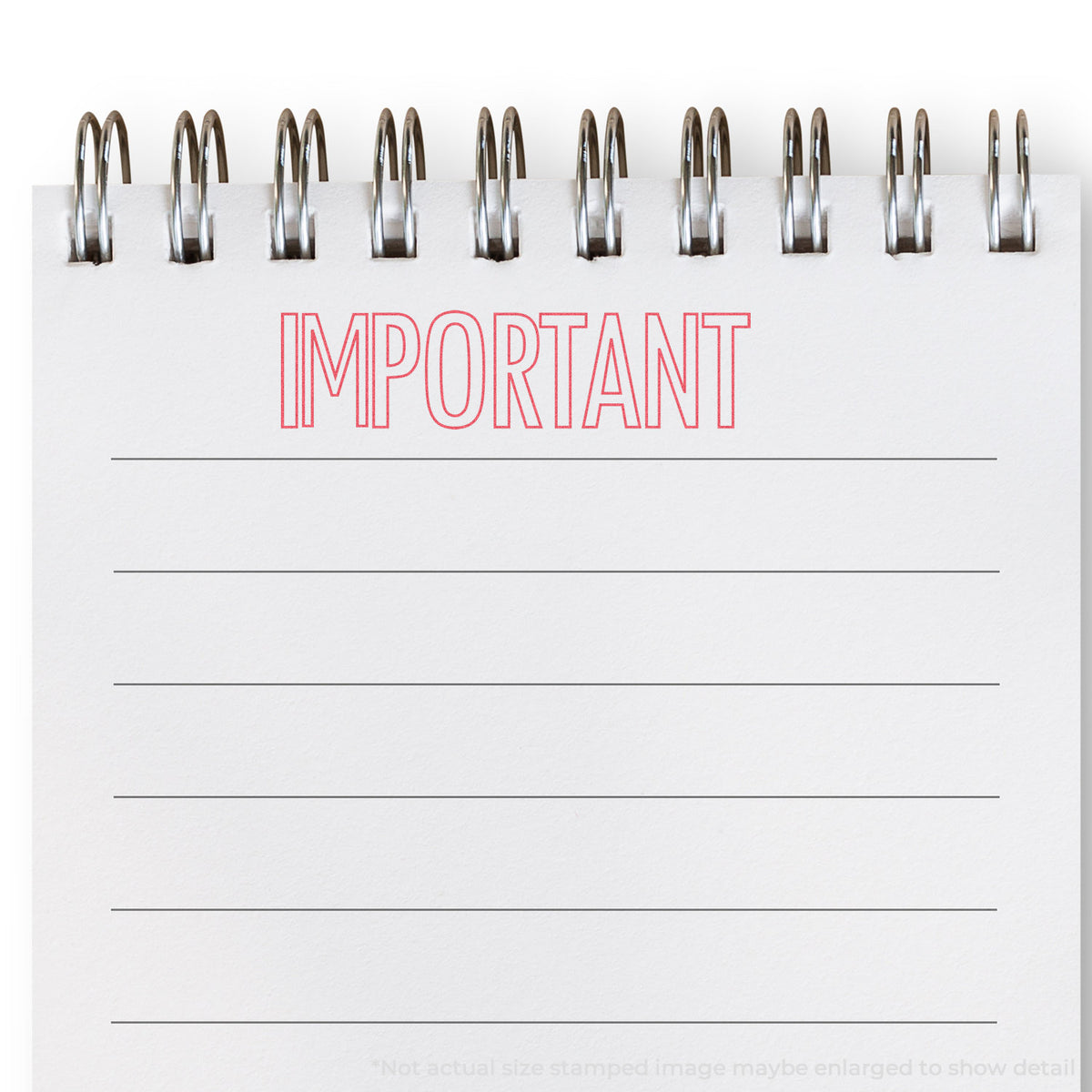"Important" mark stamped for document handling, Xstamper 1007 stamp