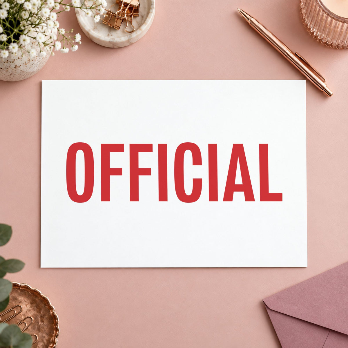 Marking a page "Official" with the Xstamper Official Stamp