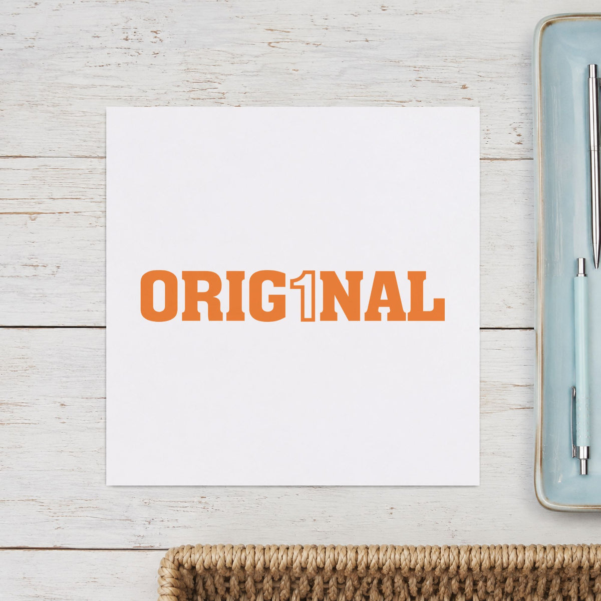 "Orig1Nal" imprint stamped on a document with the Orig1Nal Stamp