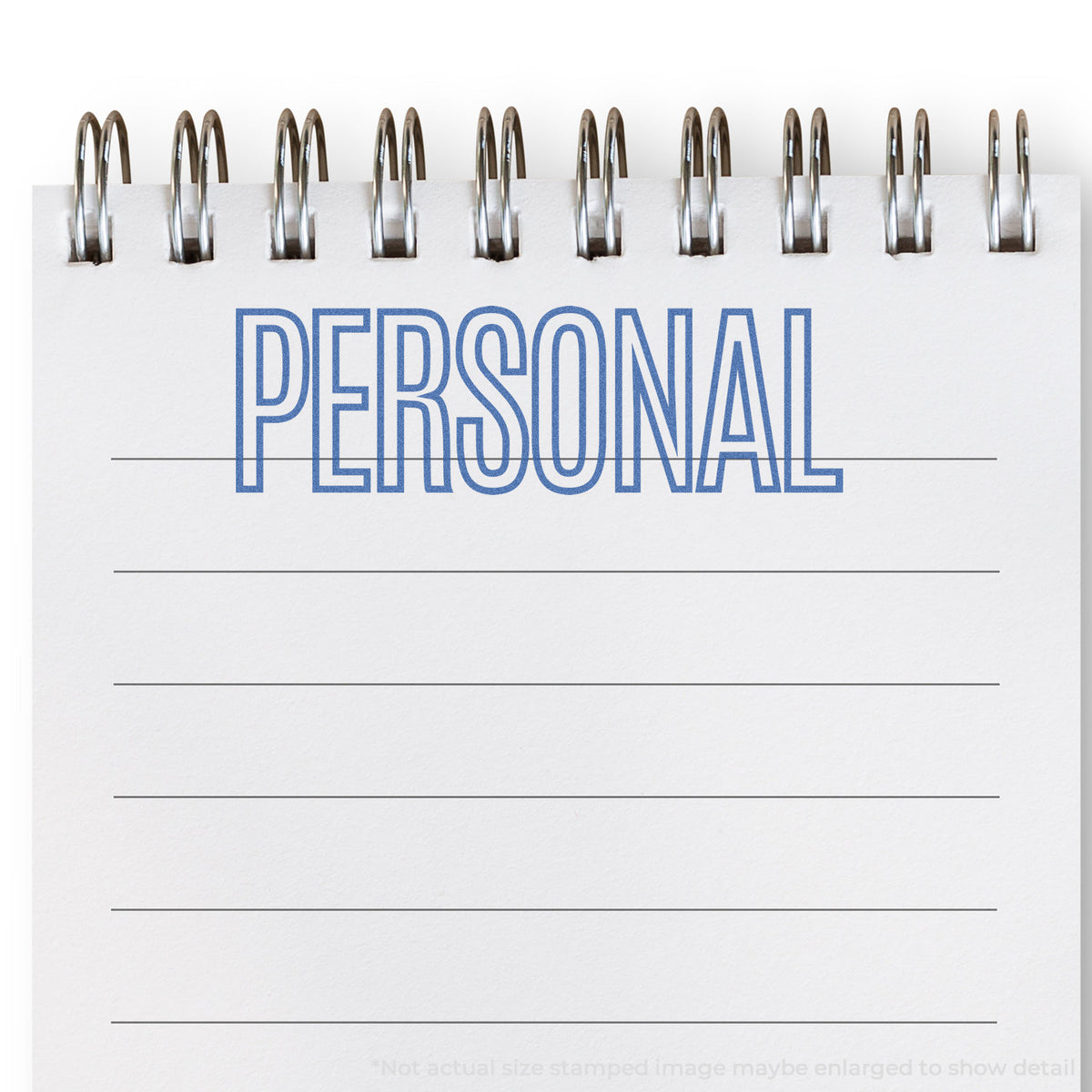 "Personal" mark stamped for document handling, Xstamper 1020 stamp
