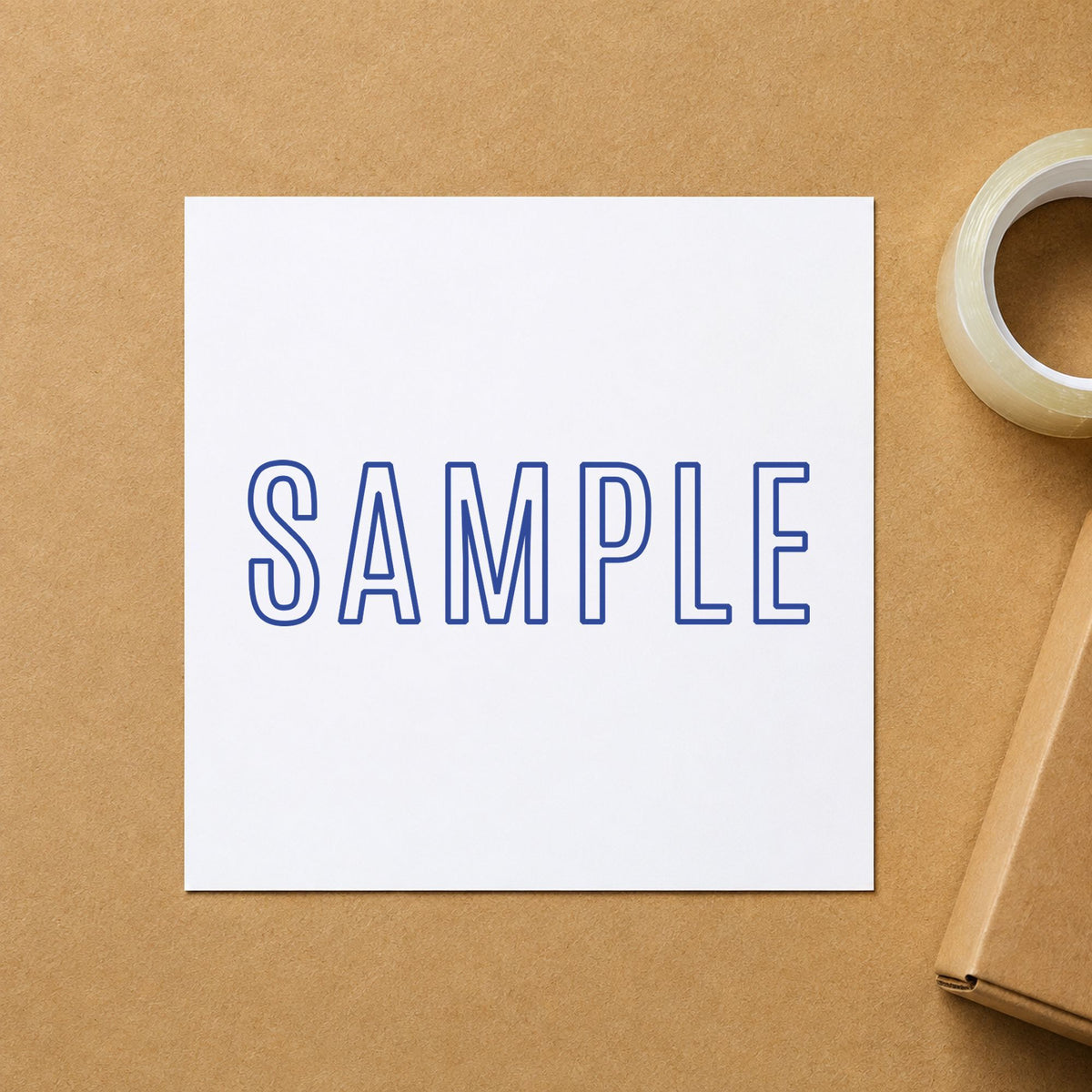 Crisp "Sample" imprint produced by the Xstamper Sample Document Stamp