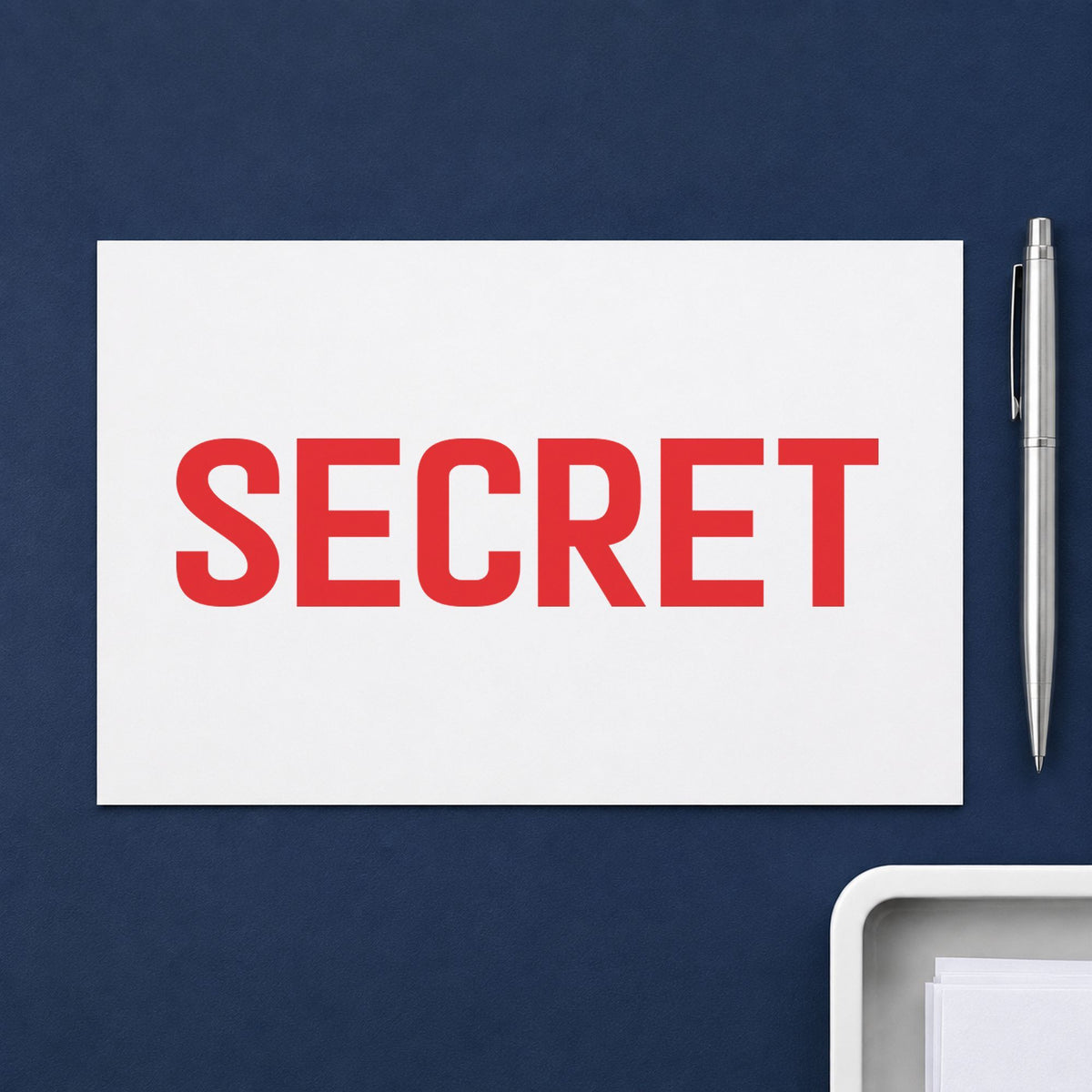 Marking a page "Secret" with the Secret Stamp