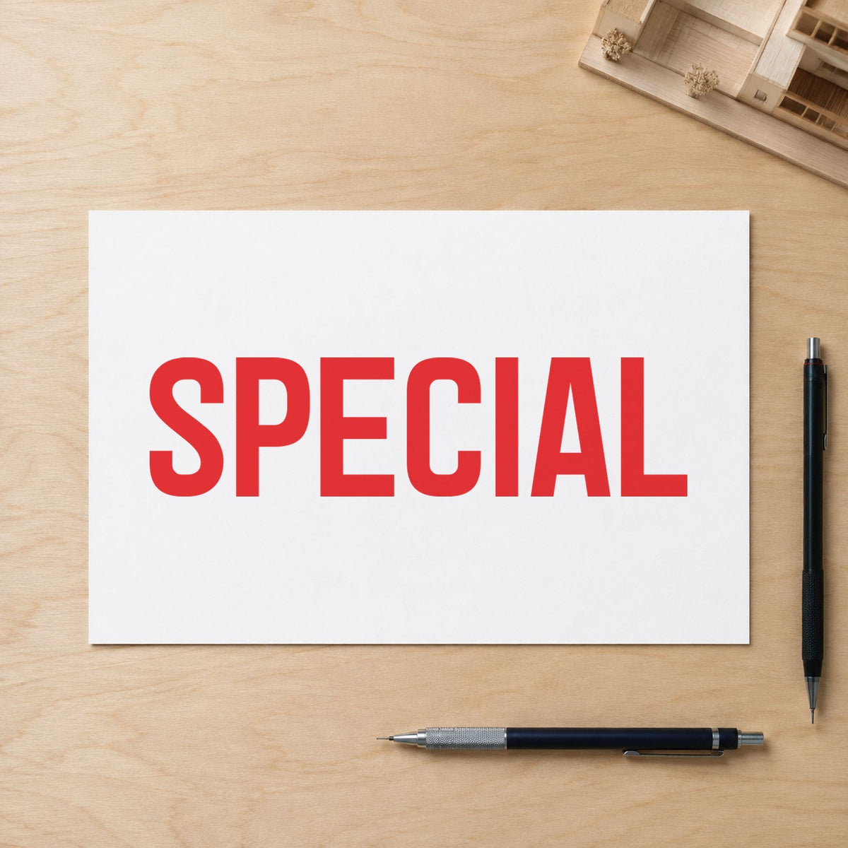 Marking a page "Special" with the Xstamper Special Stamp