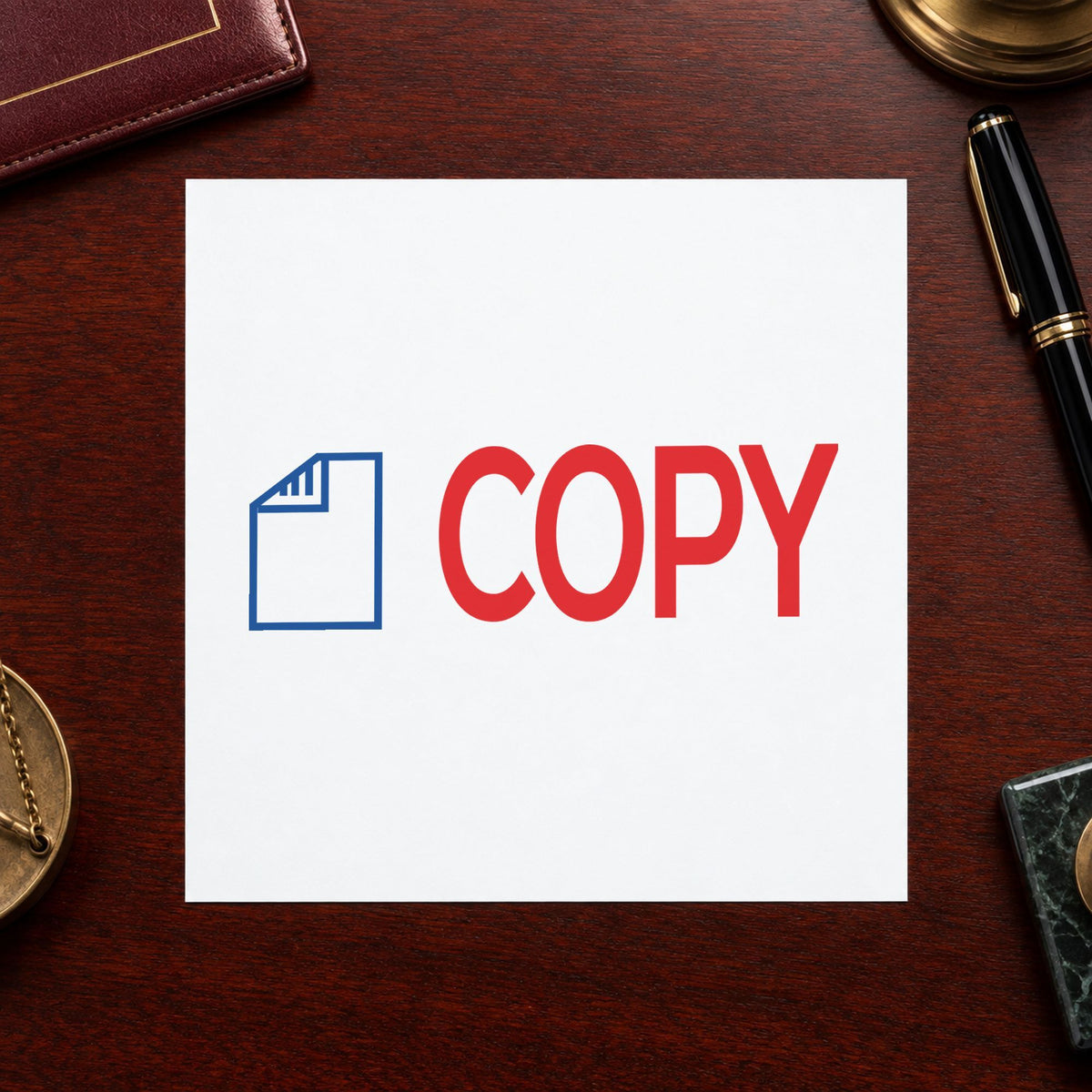 Marking a page "Copy" with the Copy Stamp