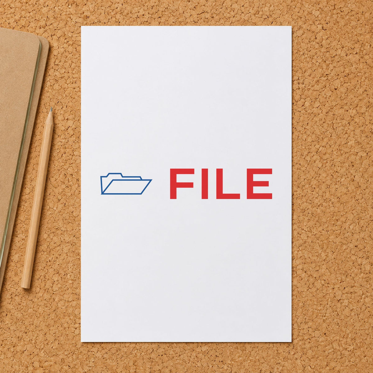 Marking a page "File" with the File Stamp
