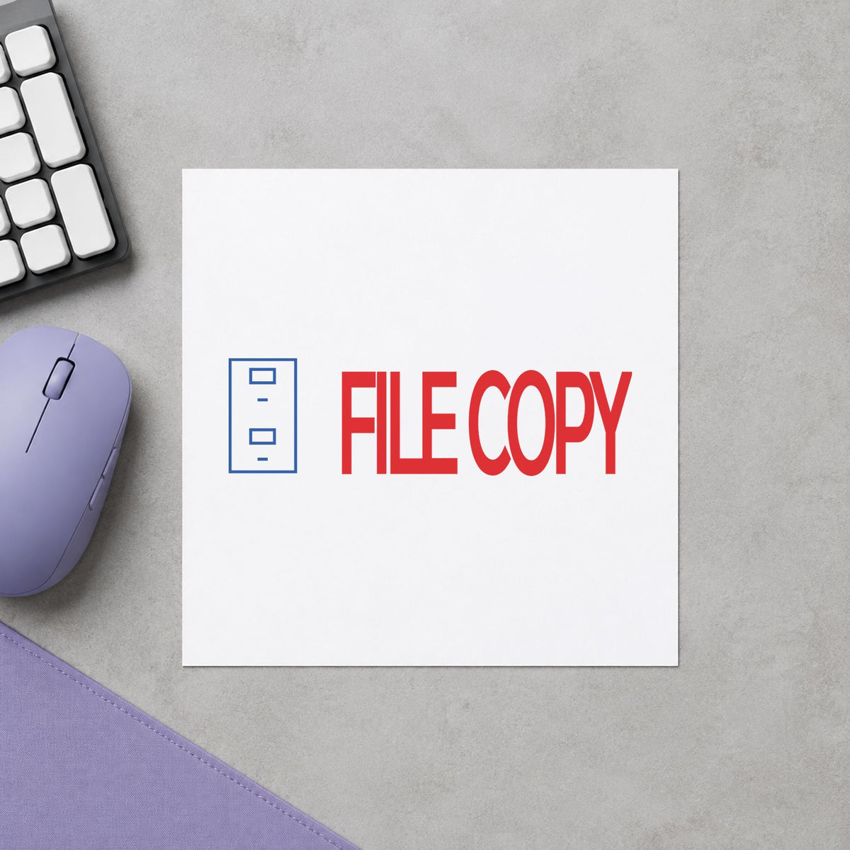Marking a page "File copy" with the File Copy Document Stamp