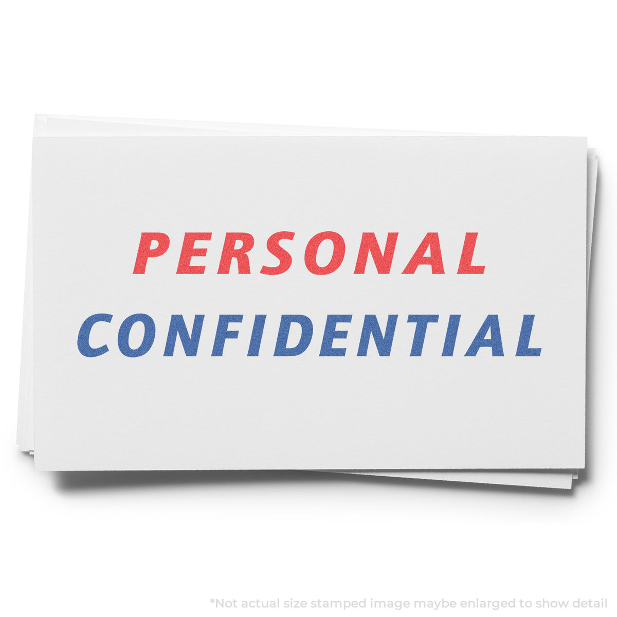 "Personal" imprint used to flag items for handling, Xstamper Personal Document Stamp