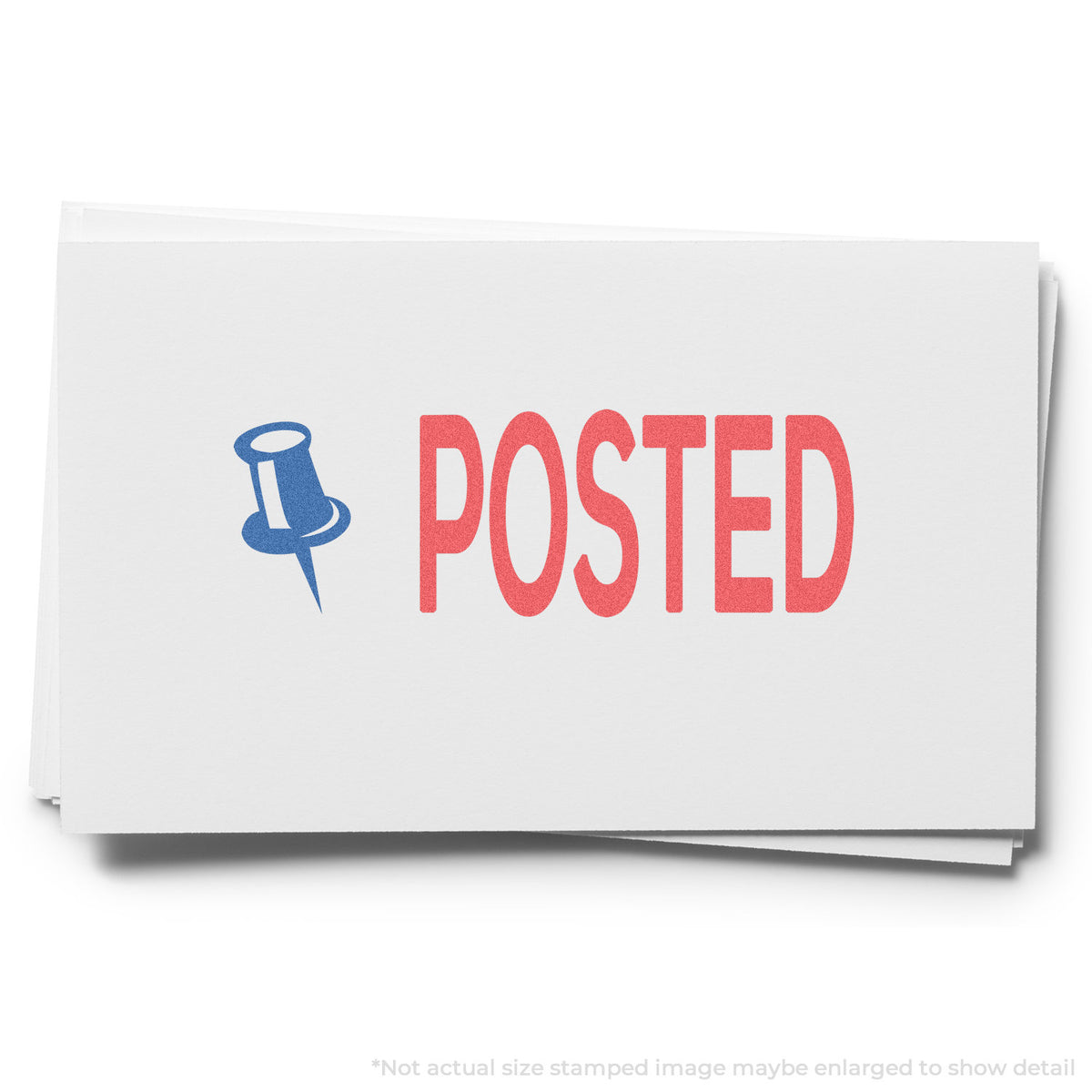 "Posted" imprint used to flag items for handling, Posted Stamp