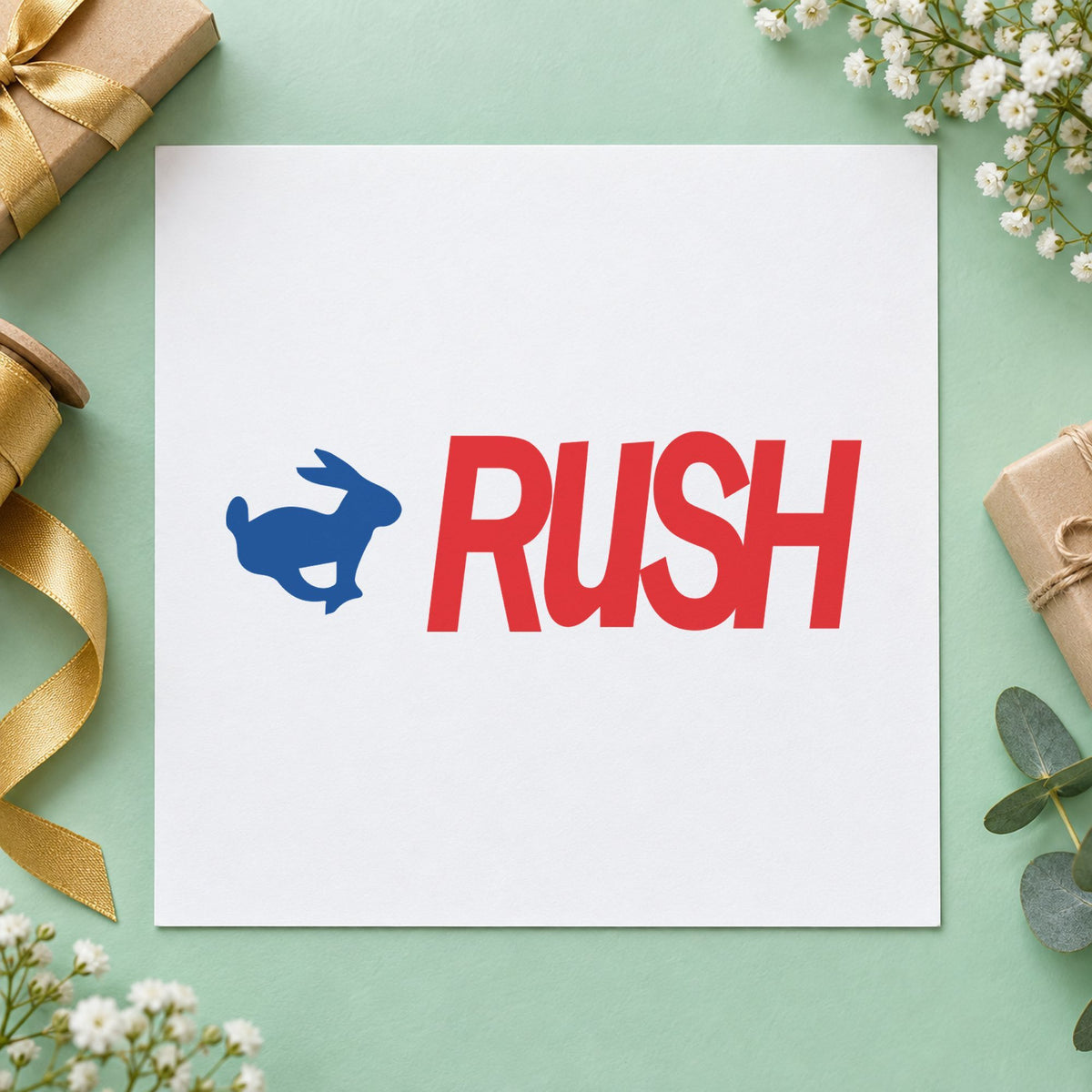 "Rush" stamp mark in everyday office use, Xstamper 2040