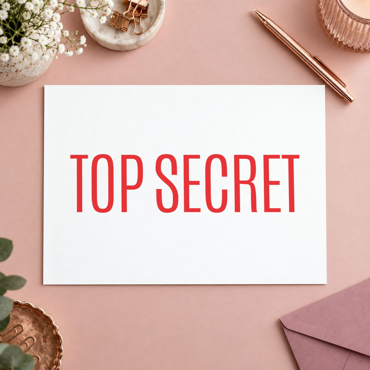 Marking a page "Top secret" with the Top Secret Document Stamp