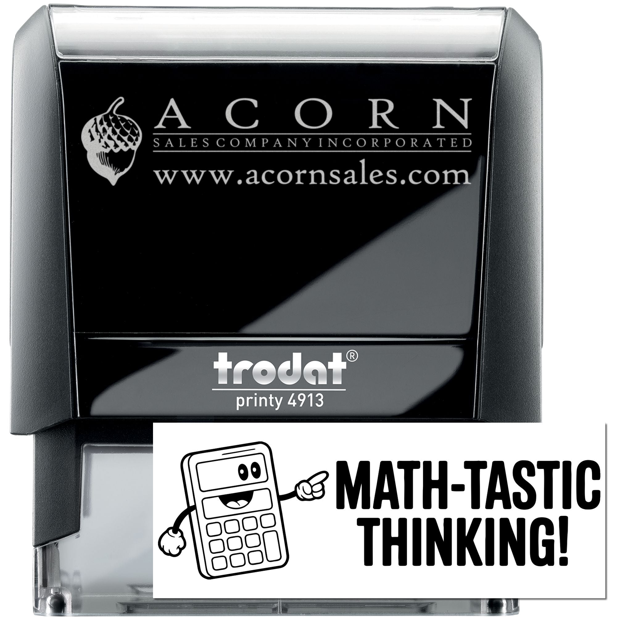 Student Work Math-Tastic Thinking Self-Inking Stamp