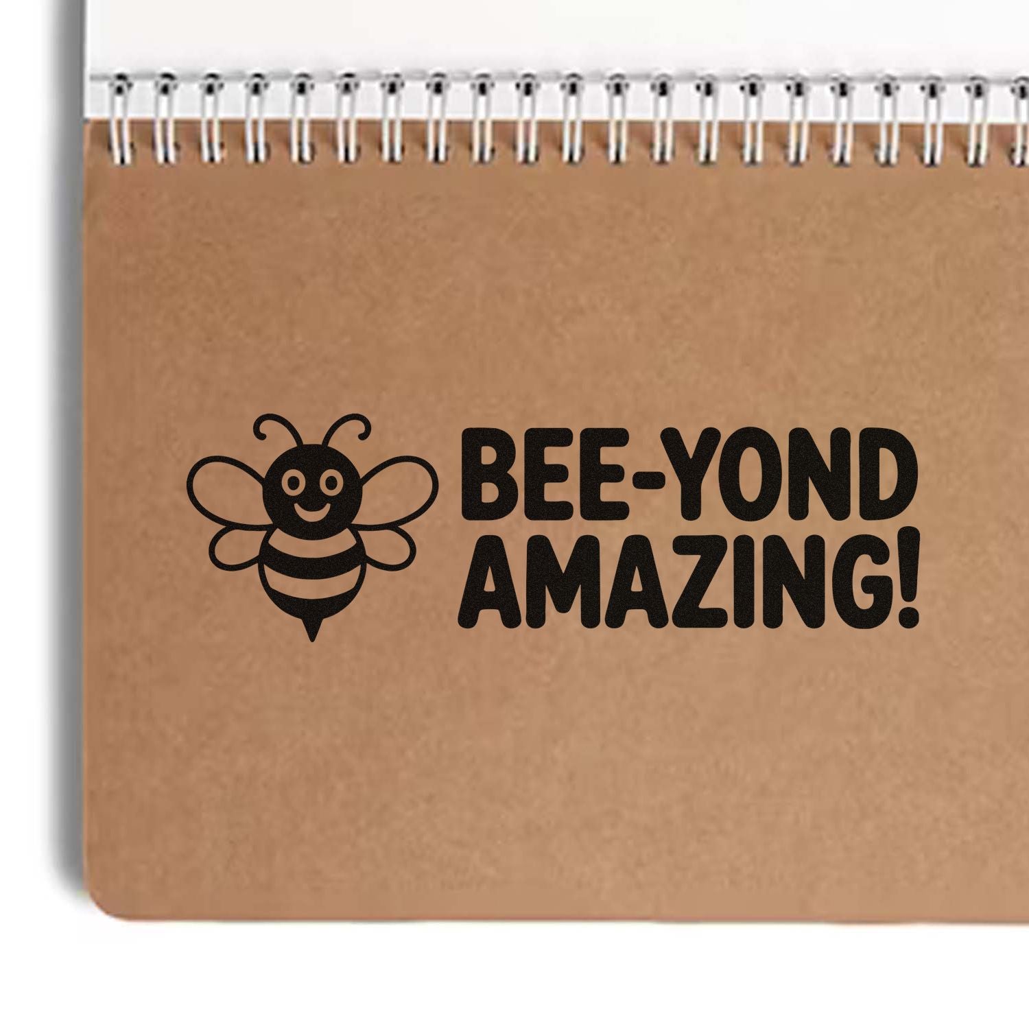 Bee-Yond Amazing bee rubber stamp design for greeting cards, scrapbooking, and craft projects.