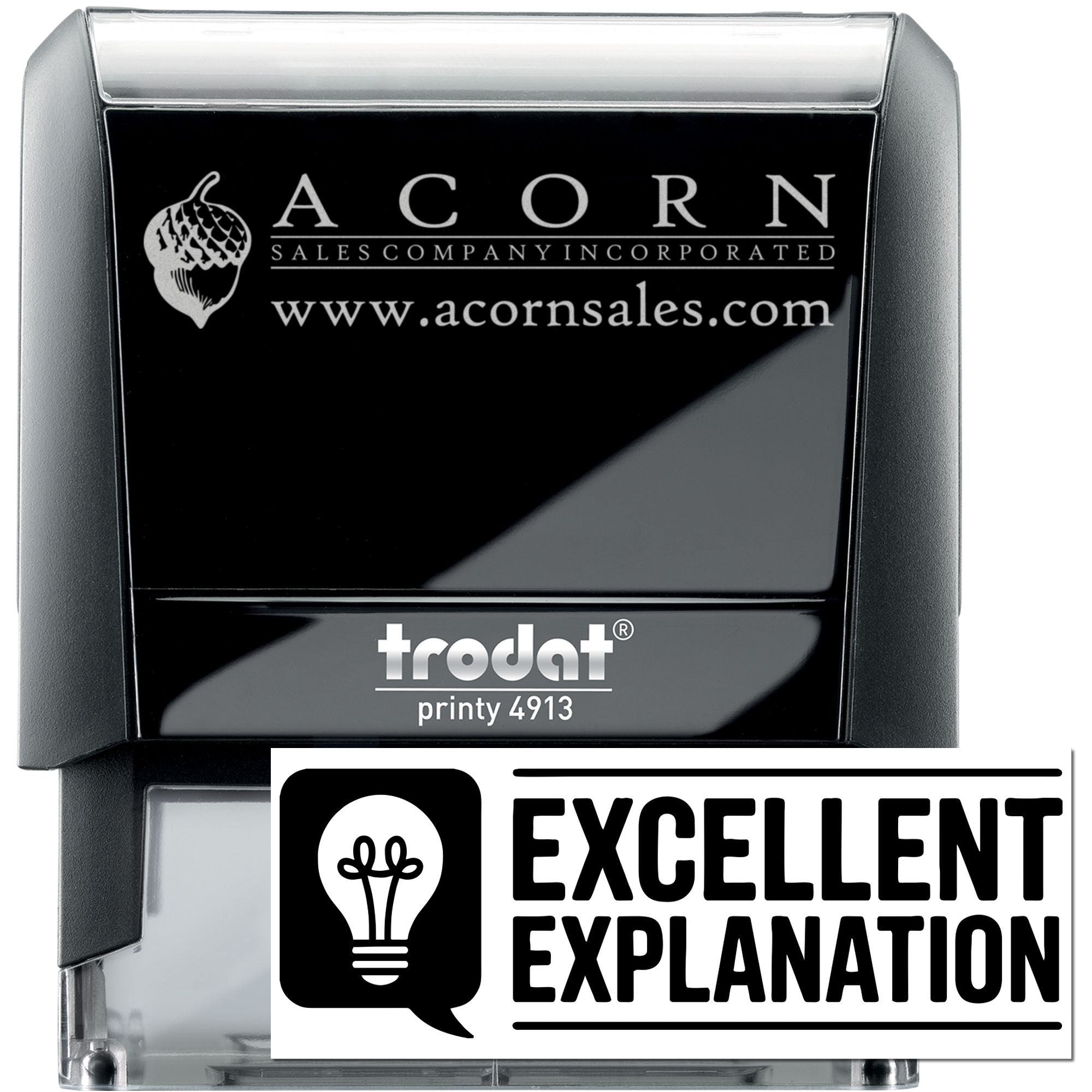 Classroom Feedback Excellent Explanation Self-Inking Stamp