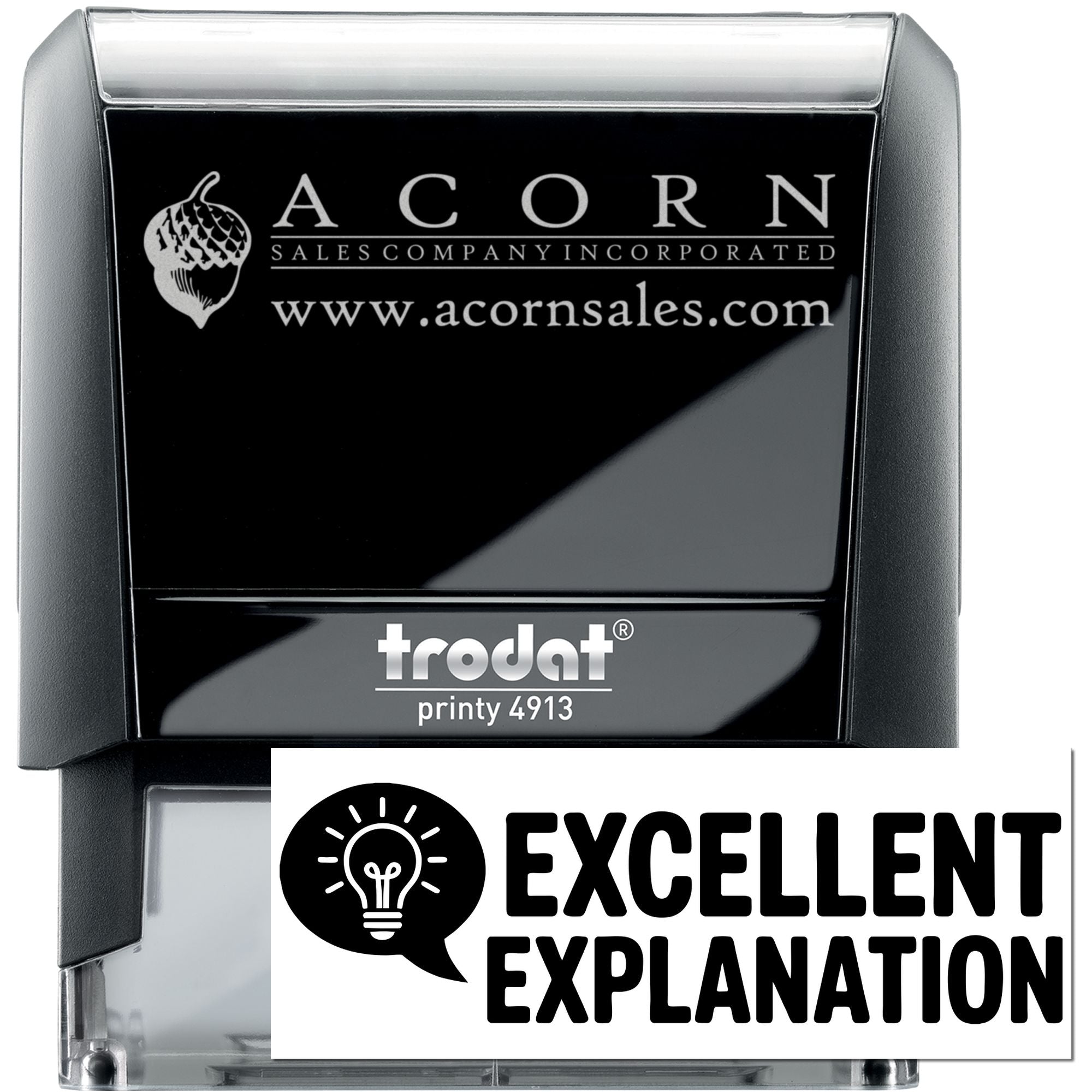 Classroom Feedback Excellent Explanation Self-Inking Stamp