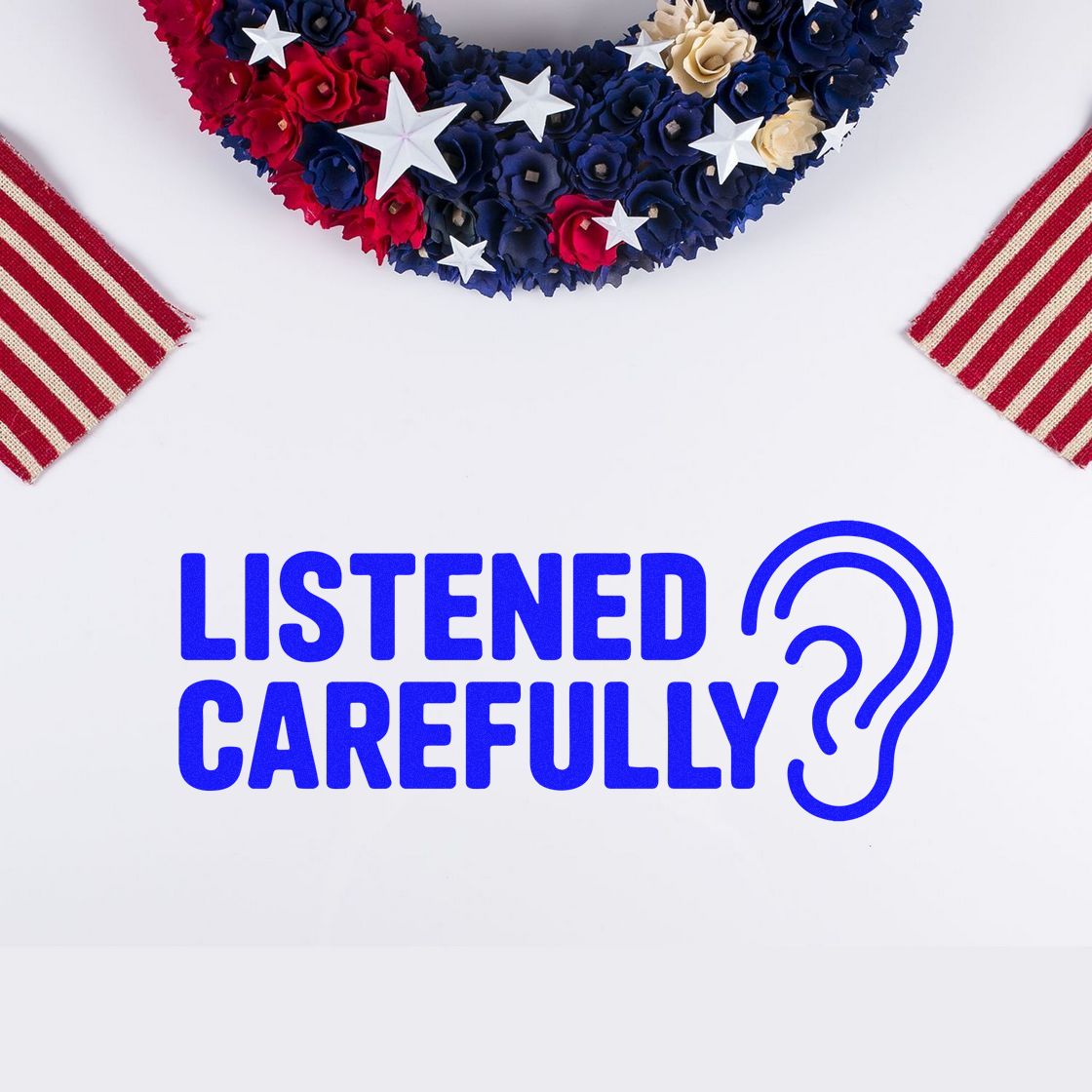 Teacher Reward Listened Carefully Self-Inking Stamp