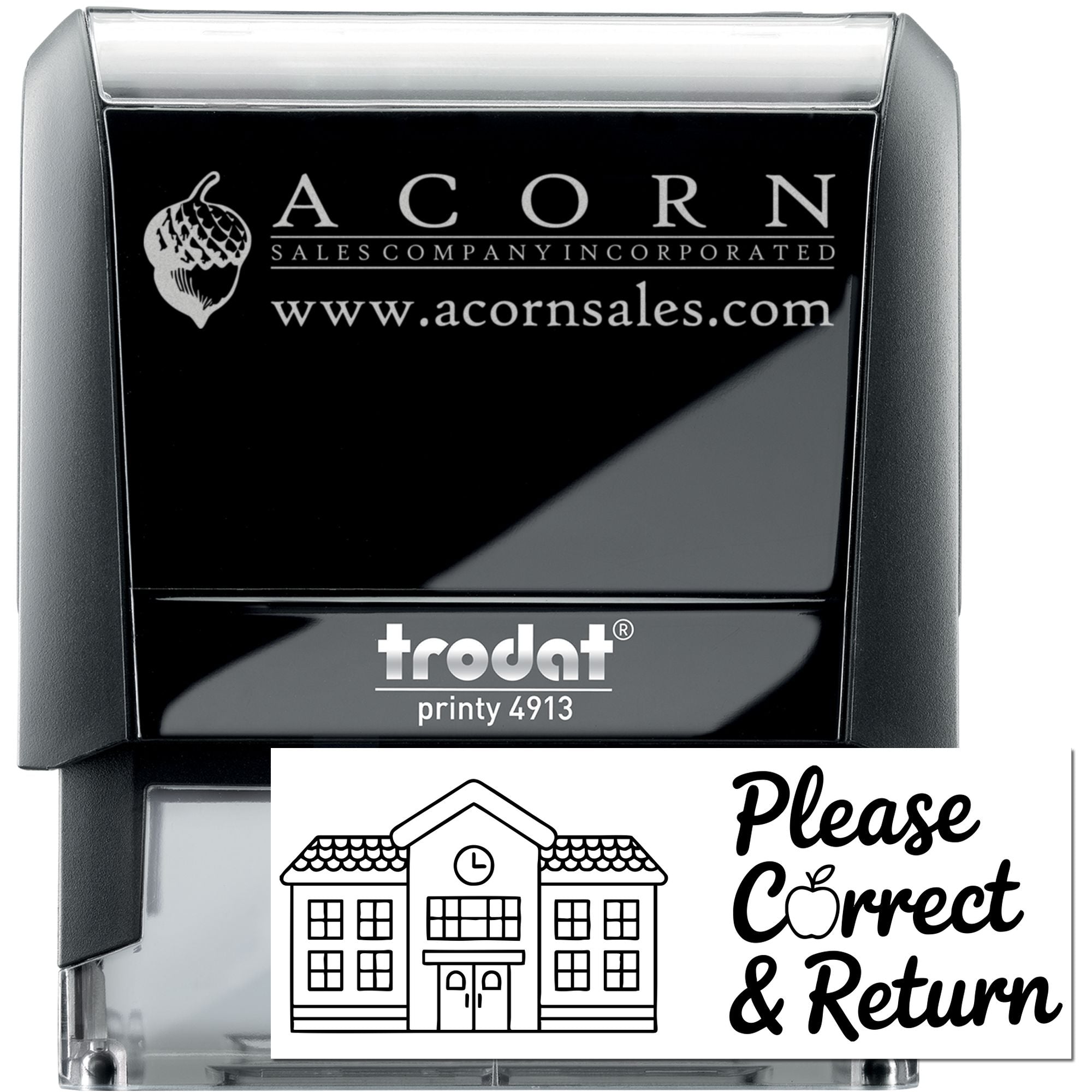 Classroom Reward Please Correct & Return Self-Inking Stamp