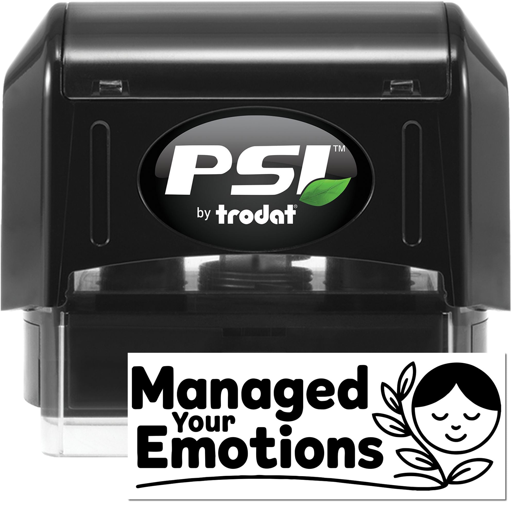 Motivational Teacher Managed Your Emotions PSI Pre-Inked Stamp