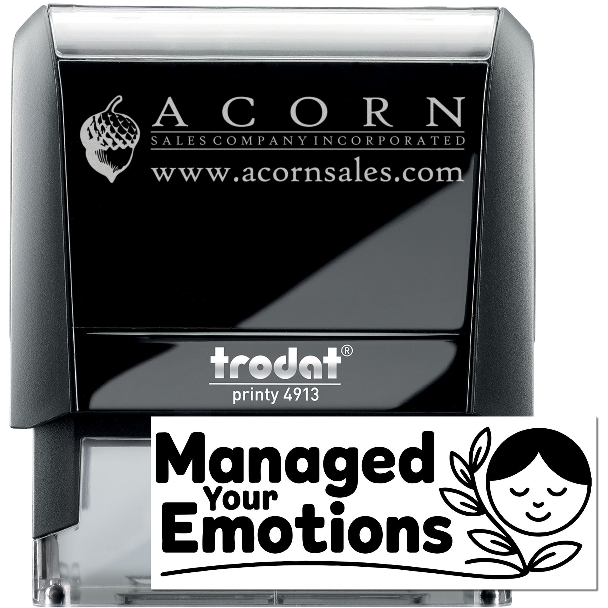 Elementary Teacher Managed Your Emotions Self-Inking Stamp