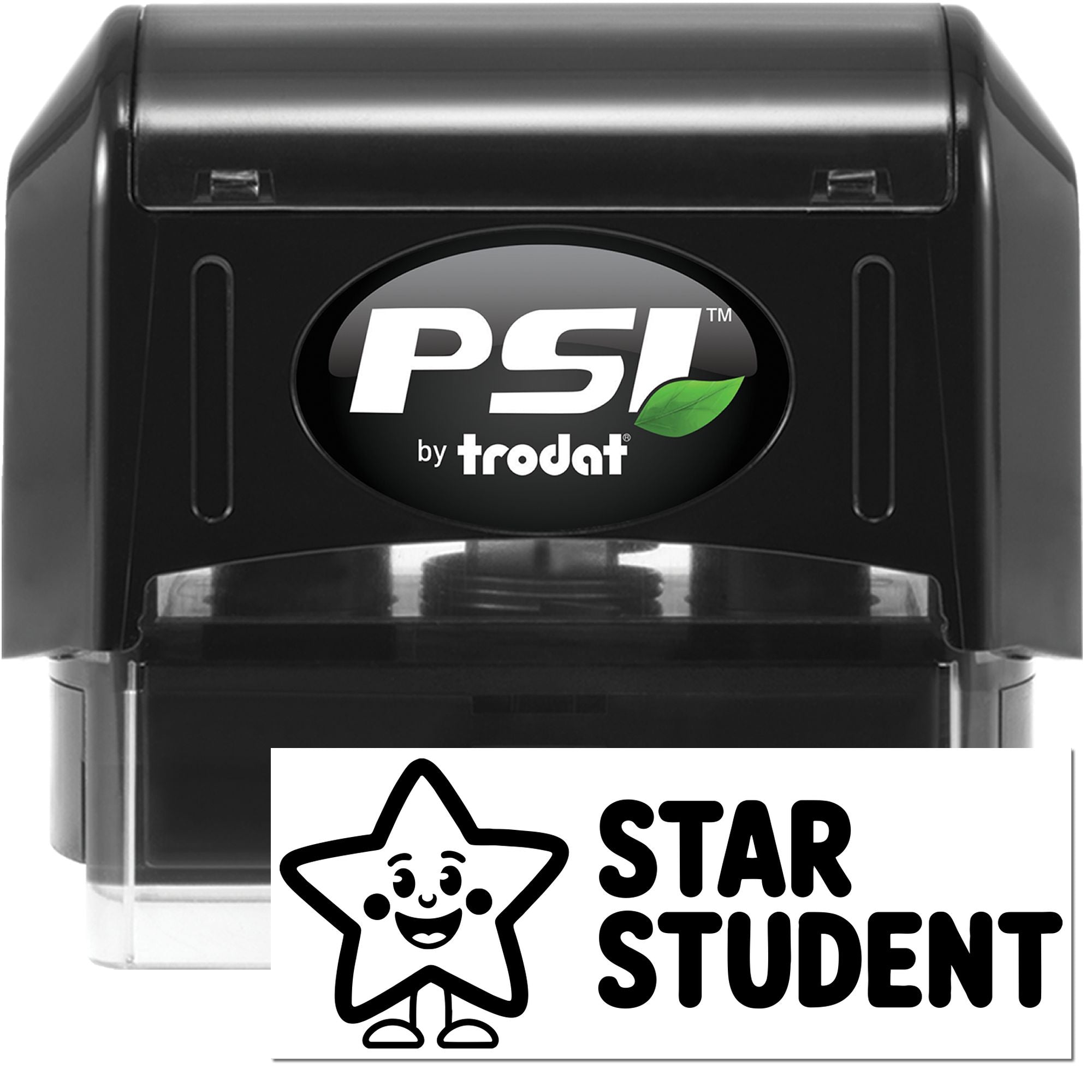PSI by Trodat self-inking rubber stamp with Star Student imprint for teachers, grading, and classroom rewards.