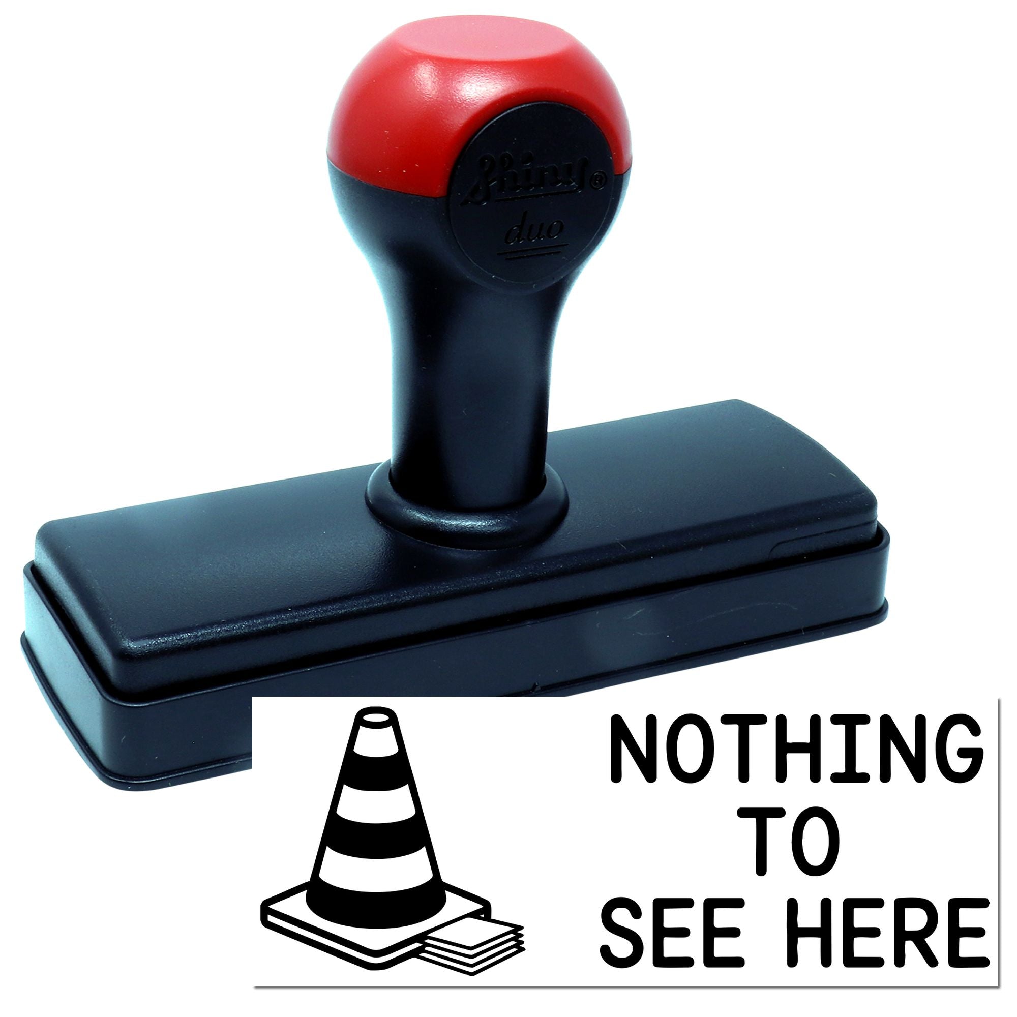 Nothing To See Here Funny Rubber Stamp