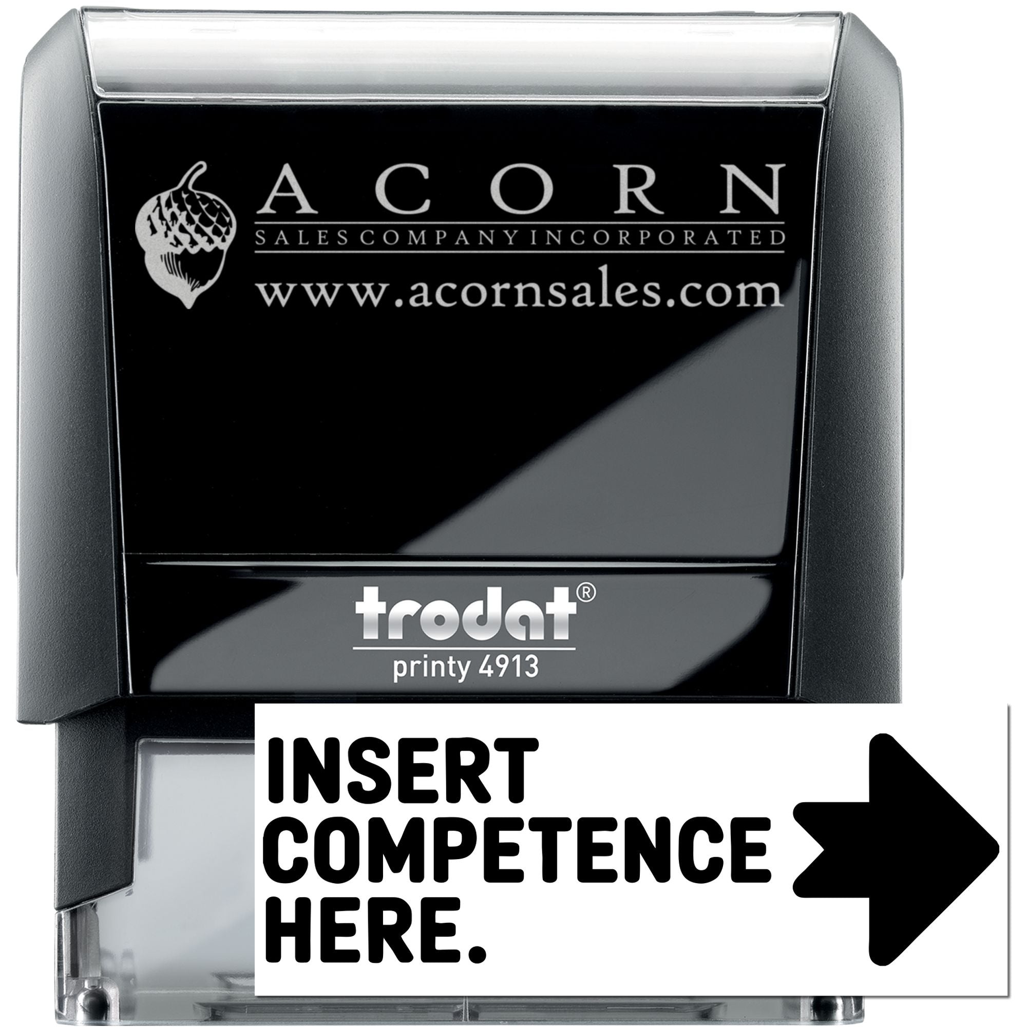 Arrow Of Competence Funny Self-Inking Stamp