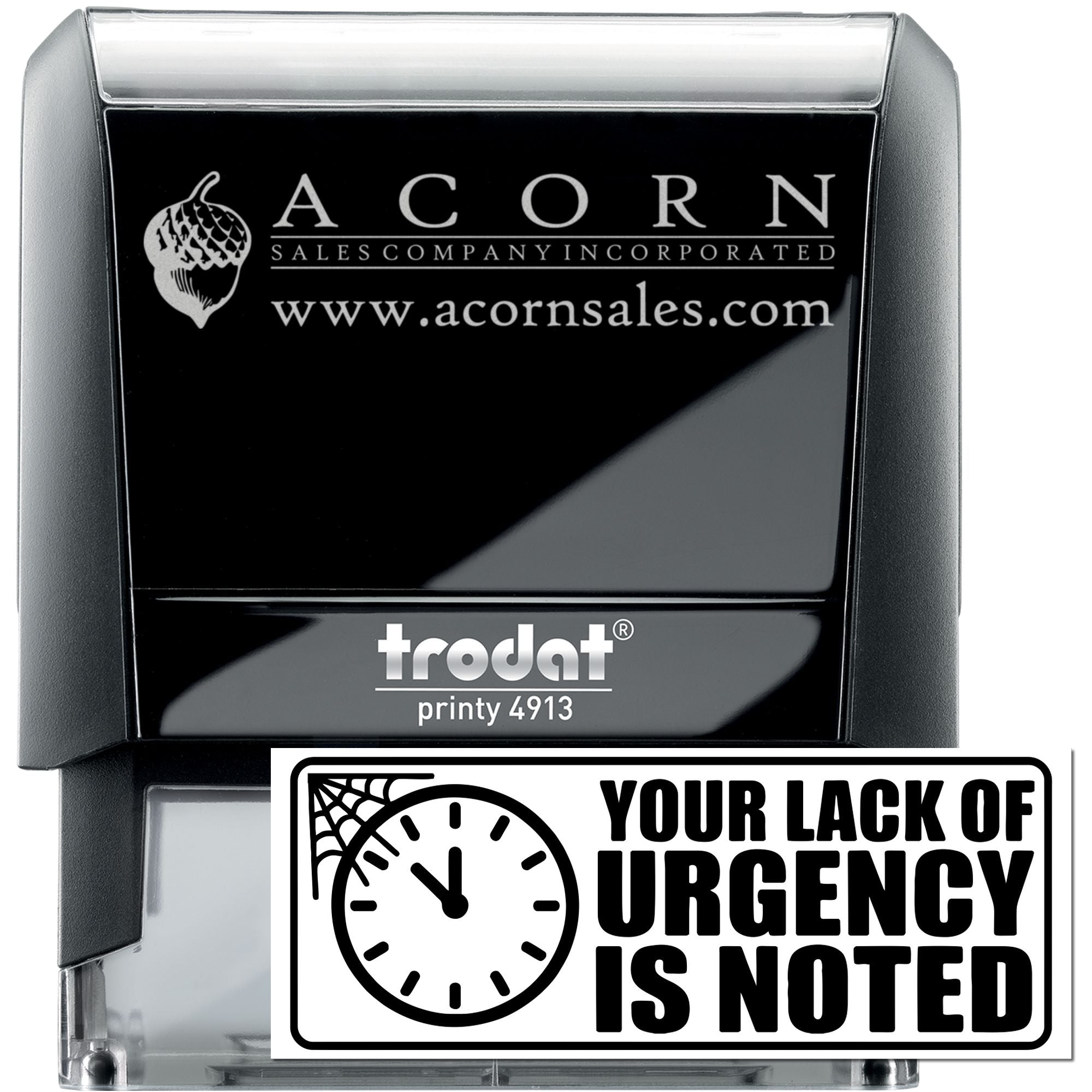 Tick Tock Noted Humorous Self-Inking Stamp