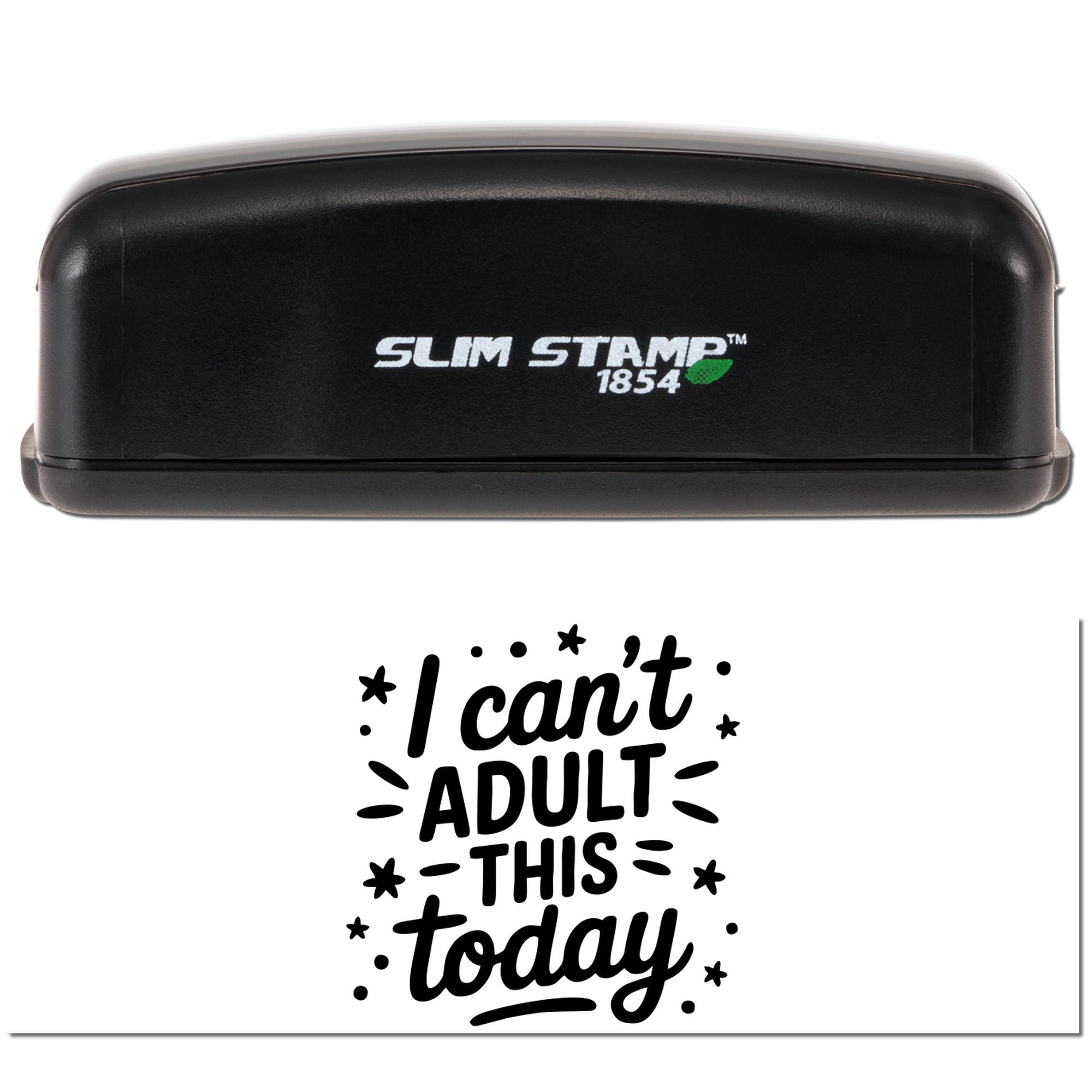 Adult This Today Funny Office Slim Pre-Inked Stamp