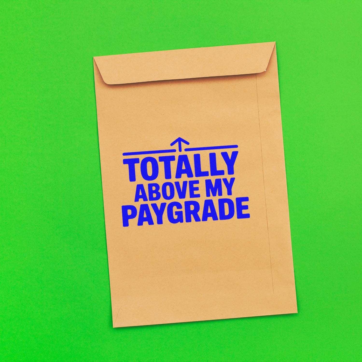 Upward Paygrade Shift Snarky Self-Inking Stamp